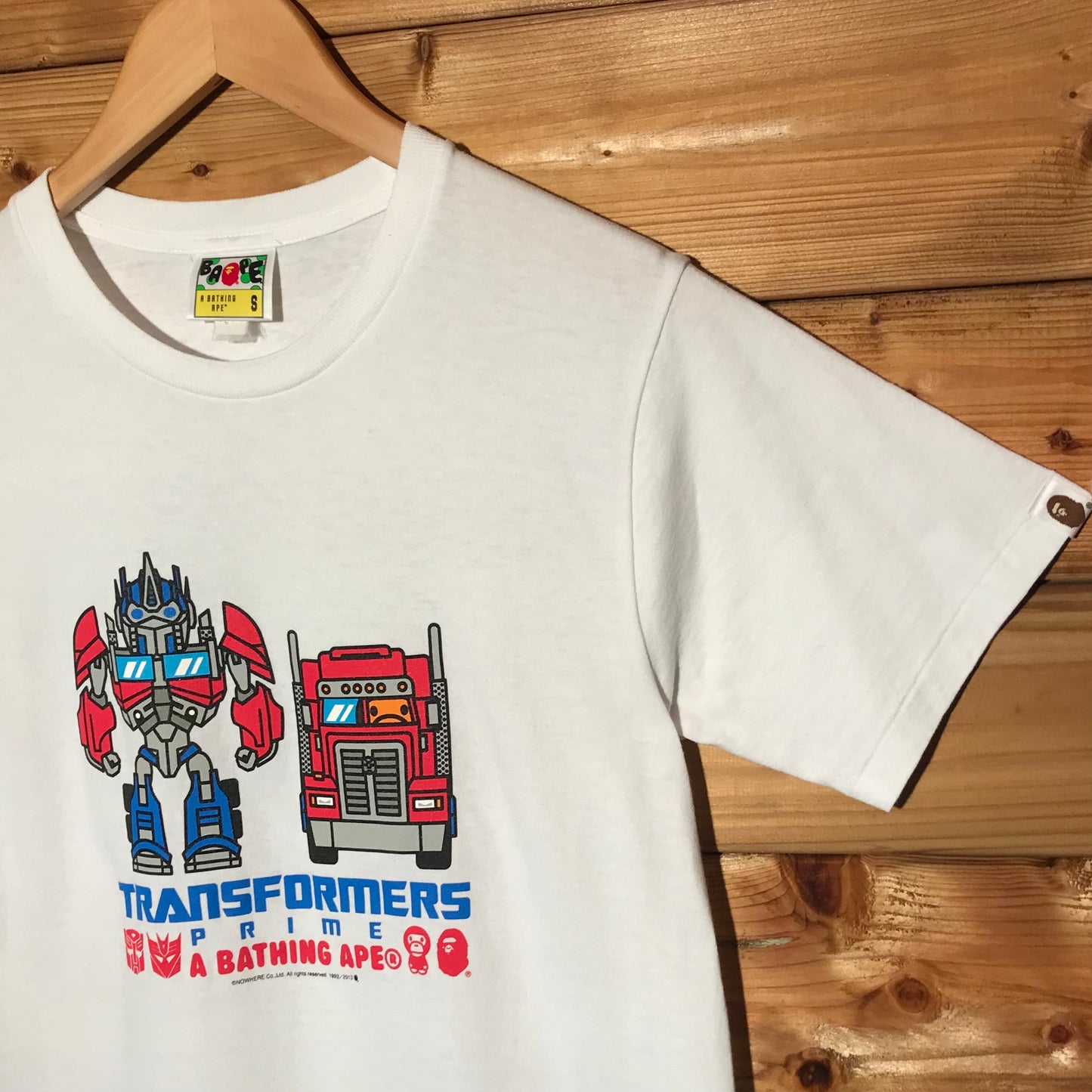 2013 Bape, A Bathing Ape x Transformers Optimus Prime t shirt