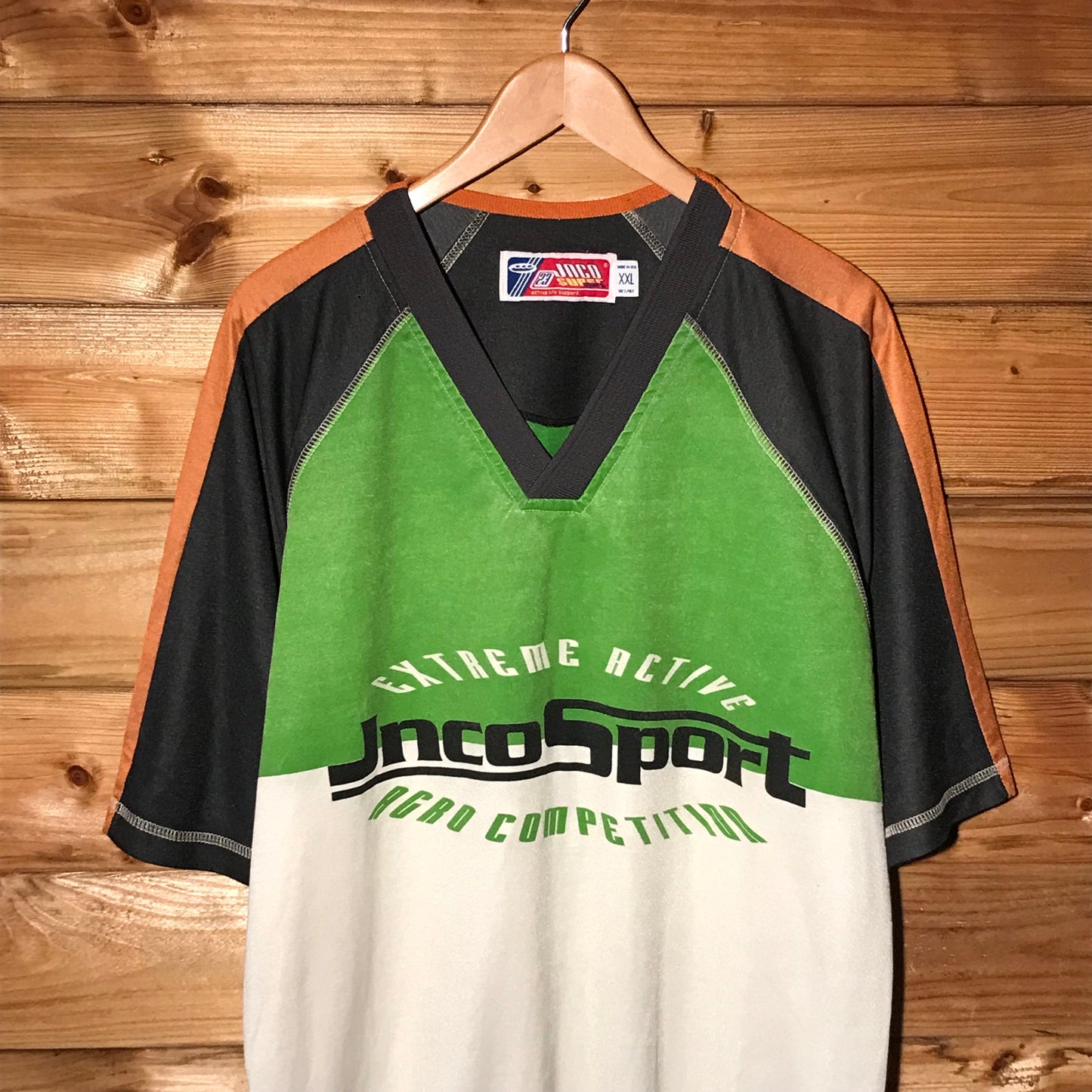 90s JNCO Super Sport Agro Competition Centre Spellout t shirt