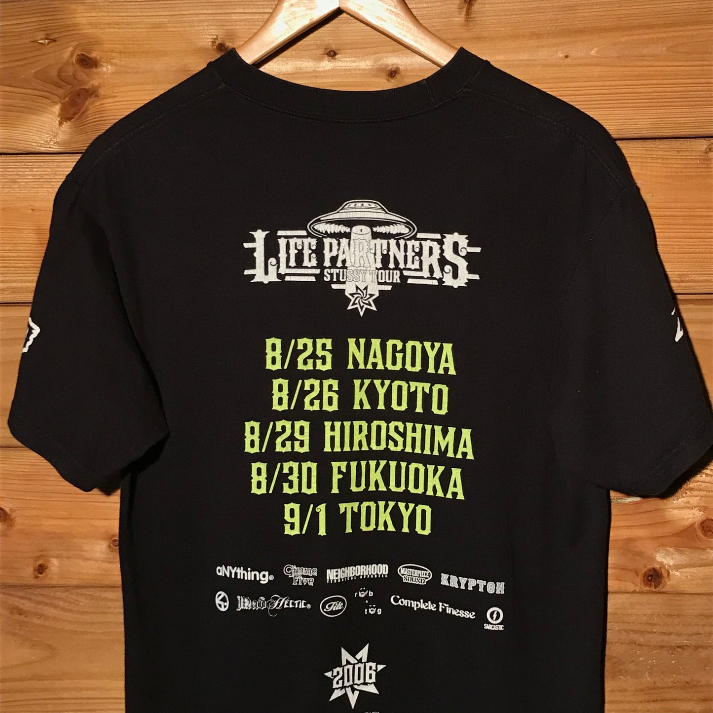 2006 Stüssy Life Partners Japan Tour t shirt