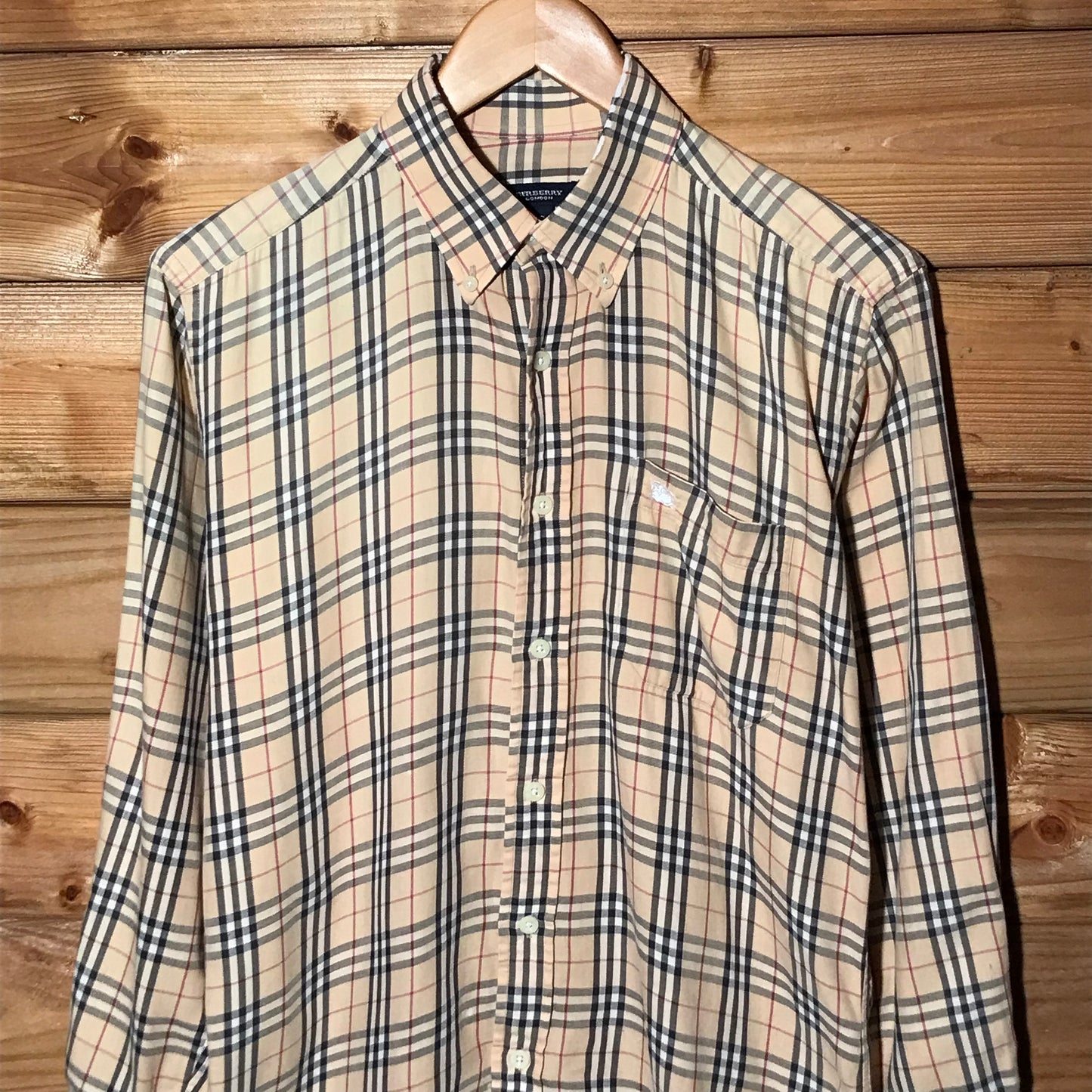 Burberry Nova Check Pattern long sleeve button up shirt