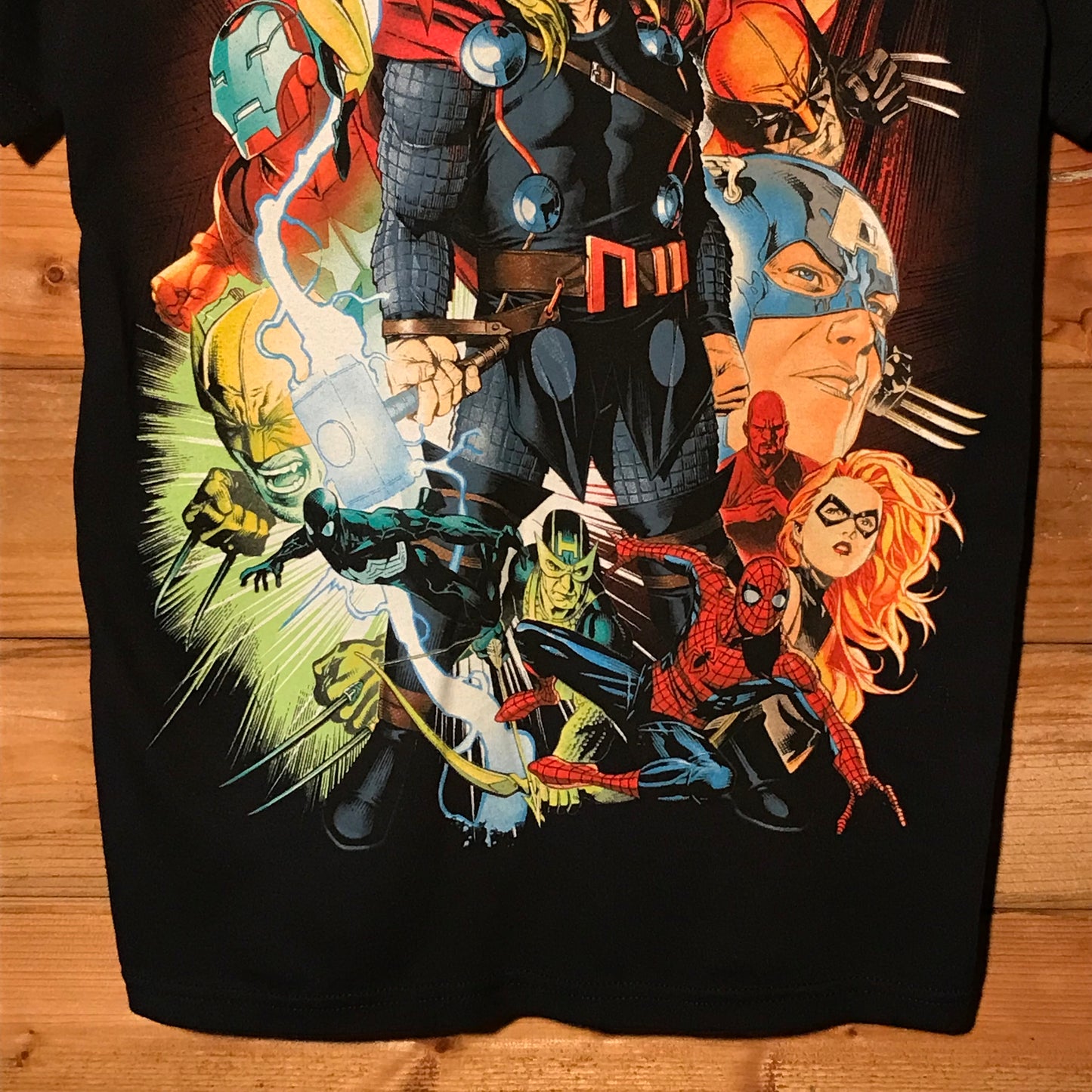 Mad Engine Marvel Characters t shirt