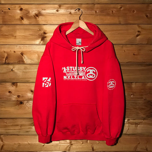 Stüssy International NYLTLA Spellout Link Logo hoodie