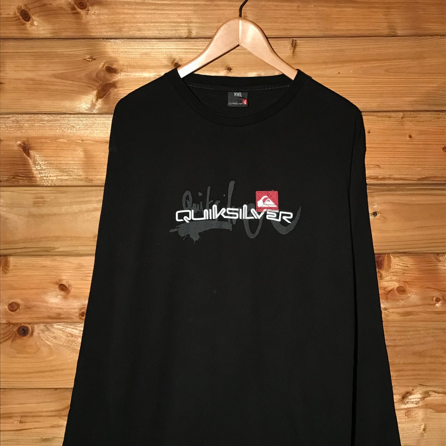 Quiksilver Centre Spellout long sleeve t shirt