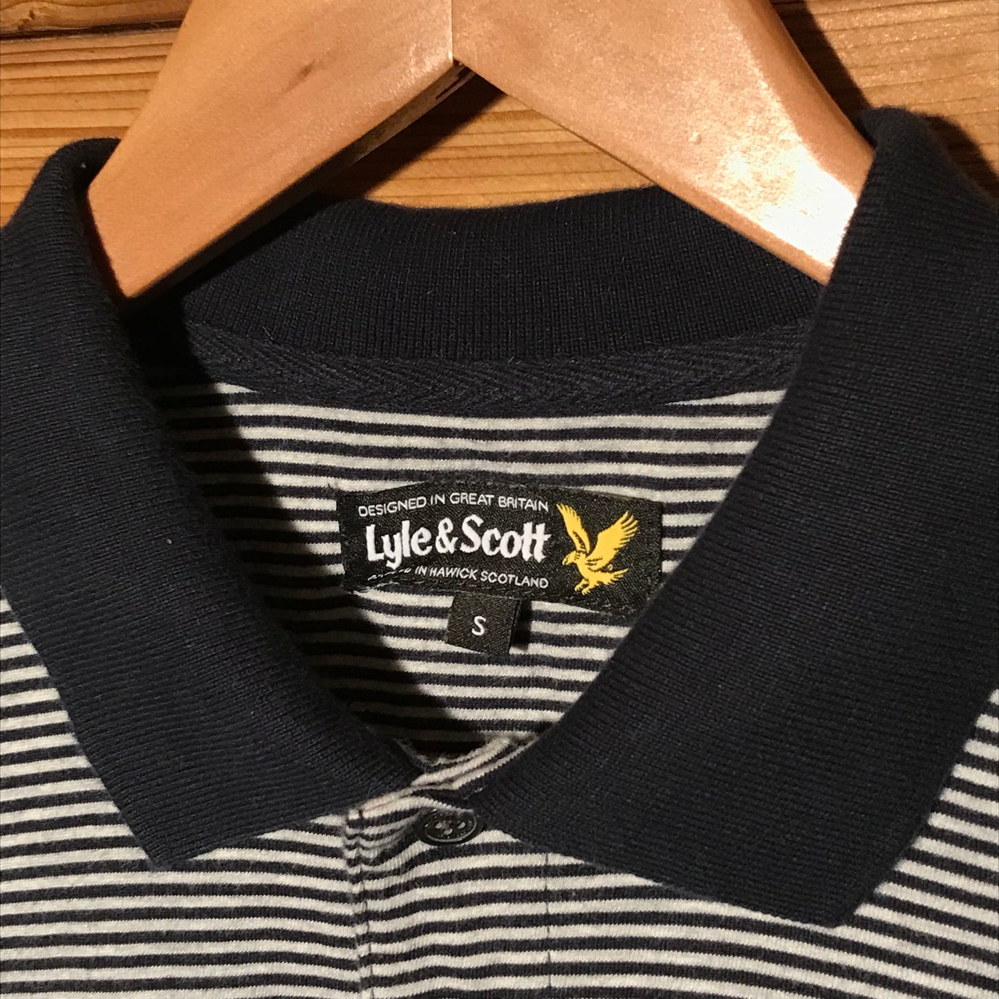 Lyle and Scott Striped polo t shirt