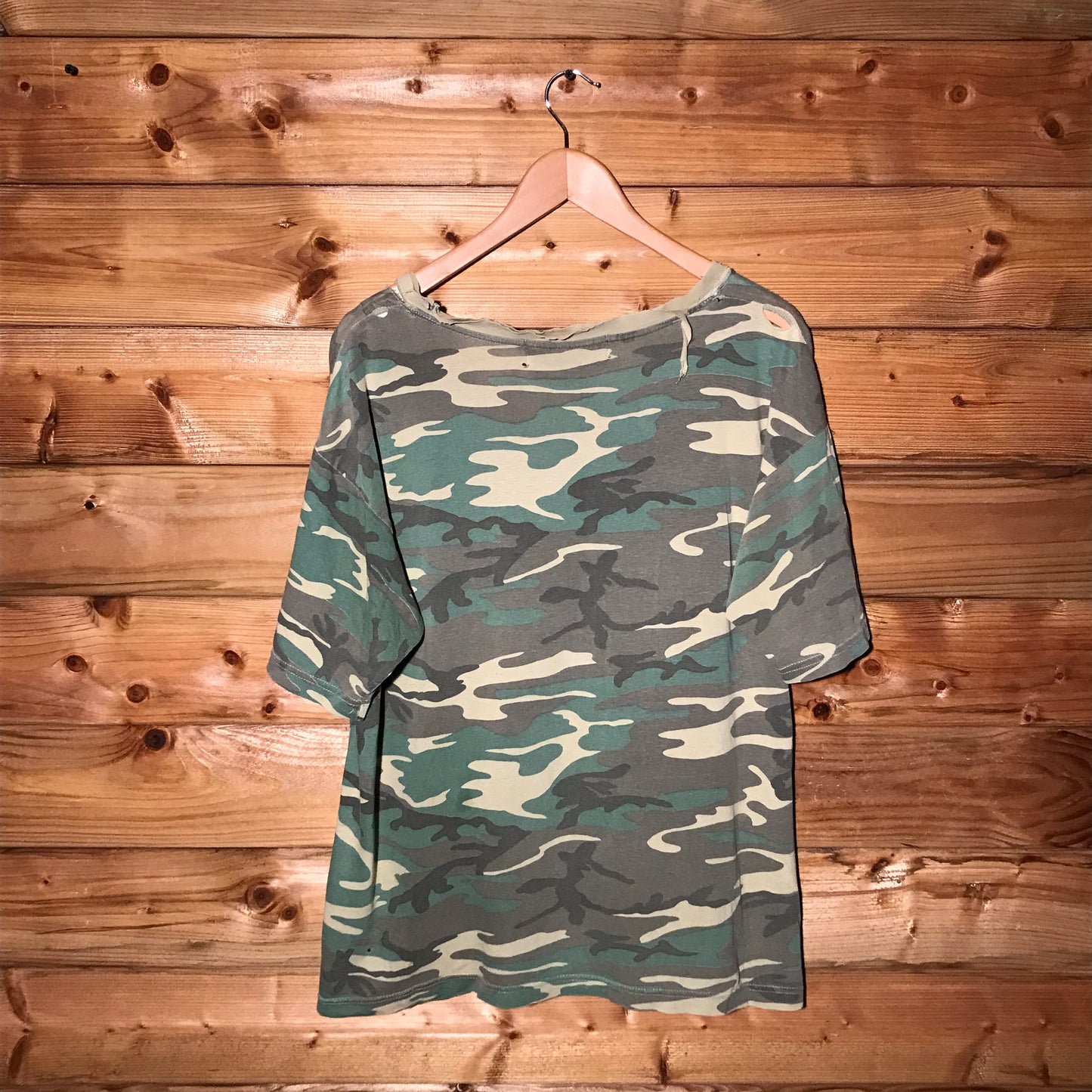 90s Stüssy Outdoor All Season Gear Camo Pocket t shirt