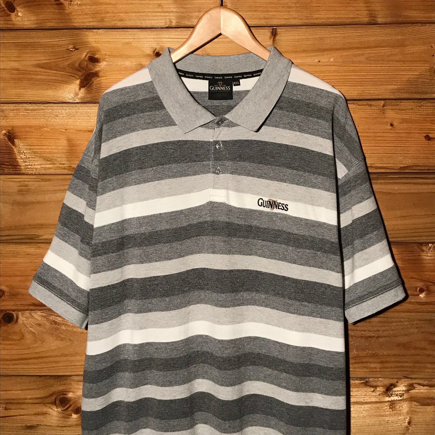 Guinness Striped polo t shirt