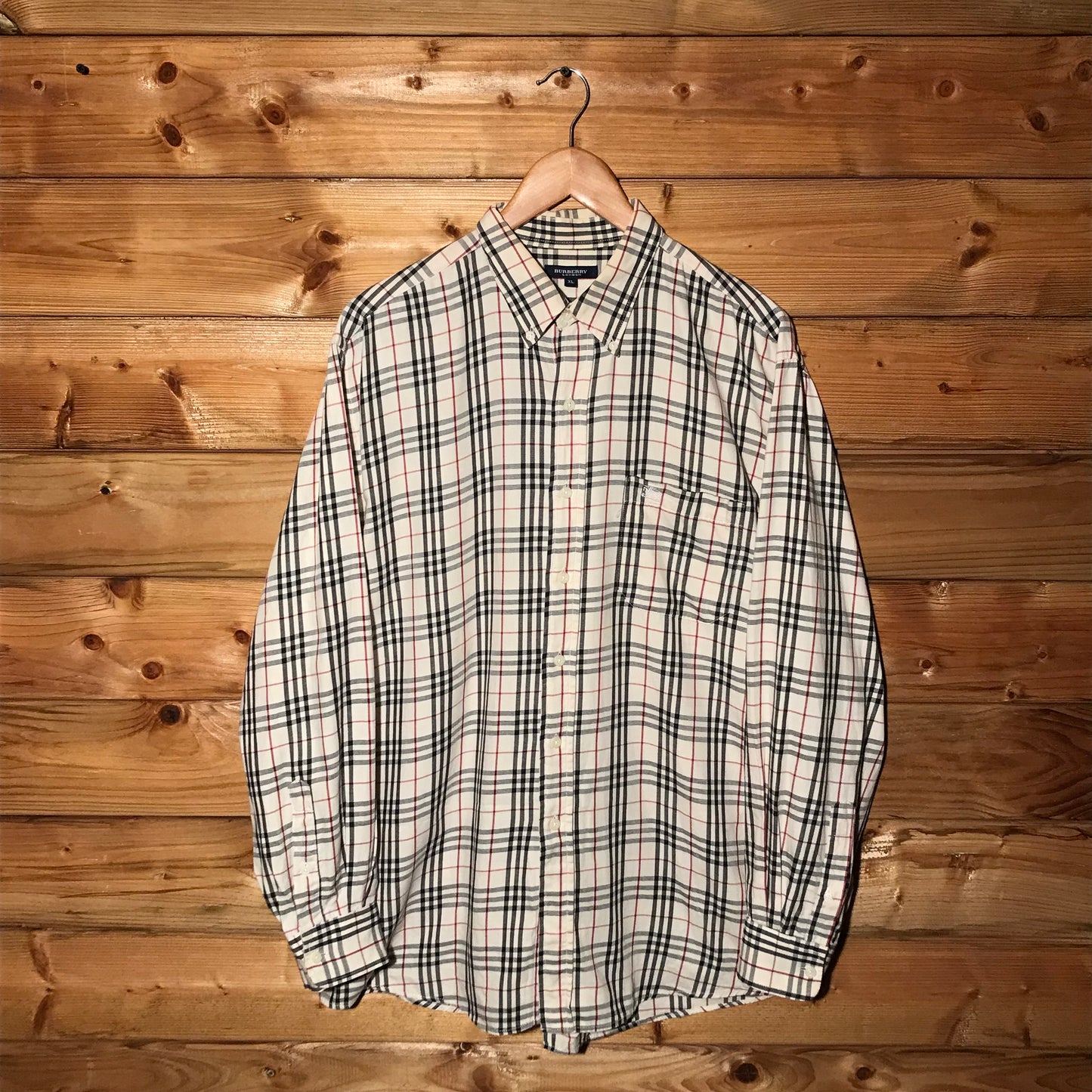 Burberry Nova Check Pattern long sleeve button up shirt