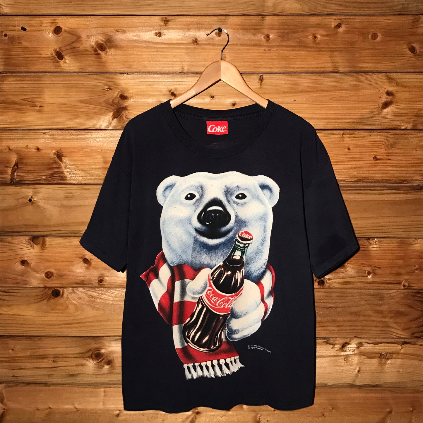 1995 Coca Cola Polar Bear Always Coke t shirt