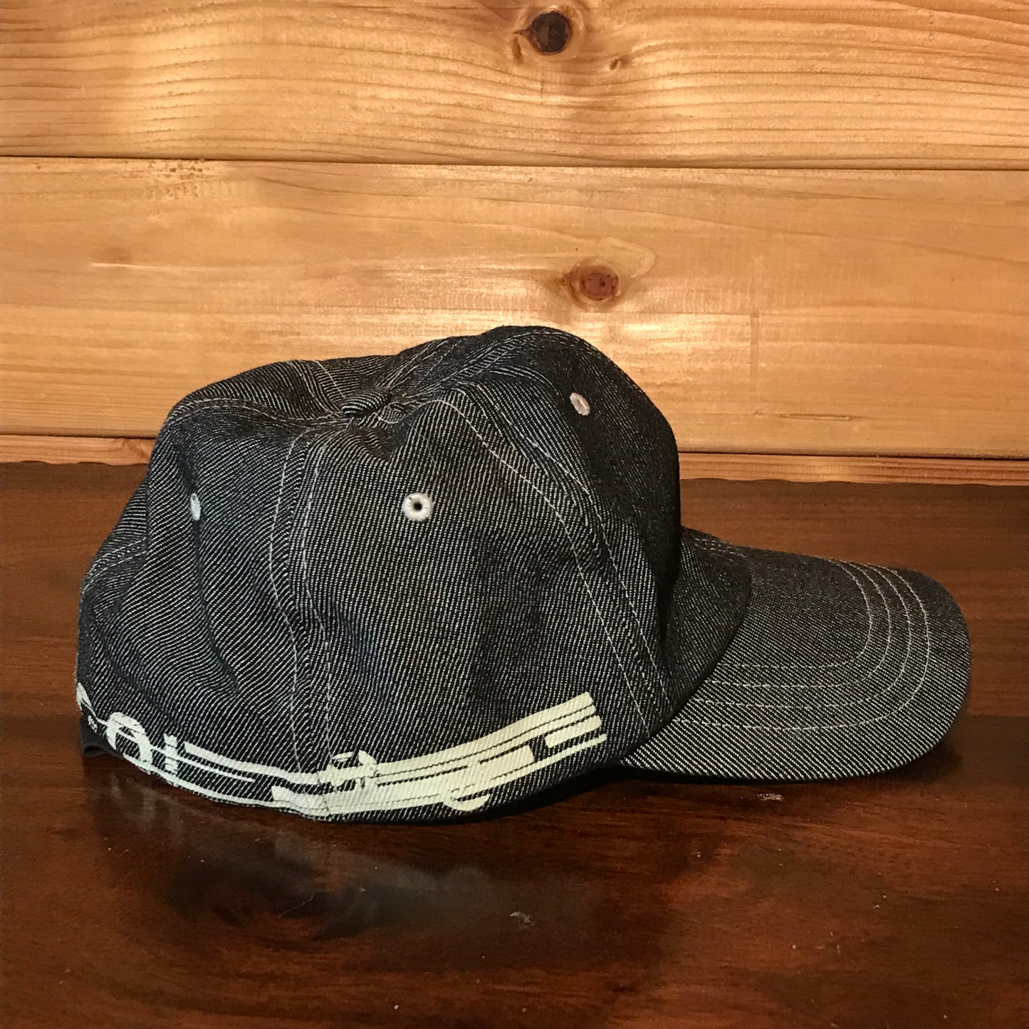 Kangol Wrapped Spellout denim cap