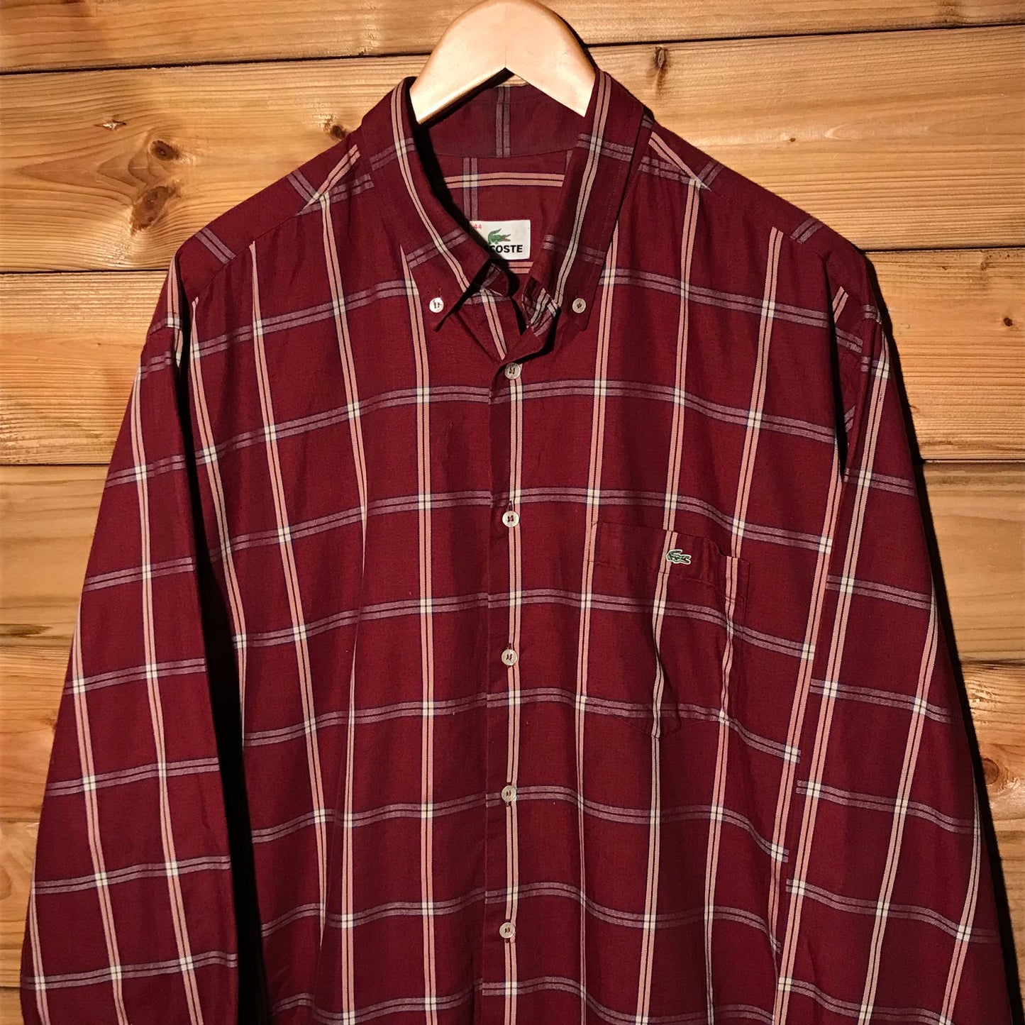 Lacoste Plaid button up shirt