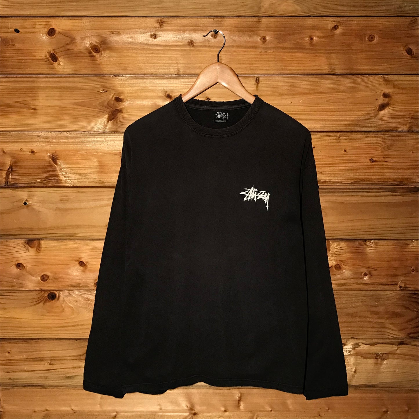 Stüssy Gradient Skulls Double Script Spellout long sleeve t shirt