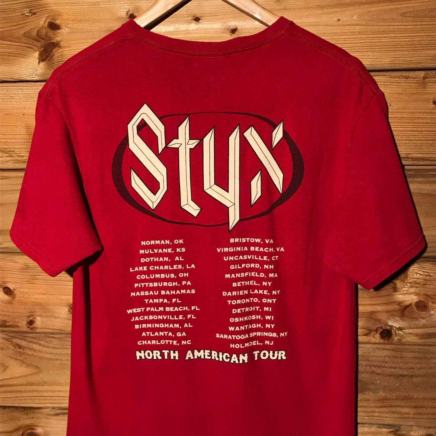 2014 Styx Come Sail Away USA Tour t shirt