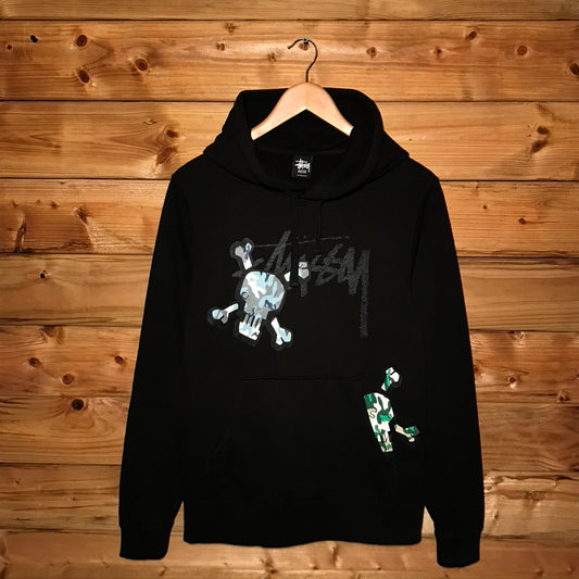 Stüssy Multi Camo Skull and Crossbones hoodie