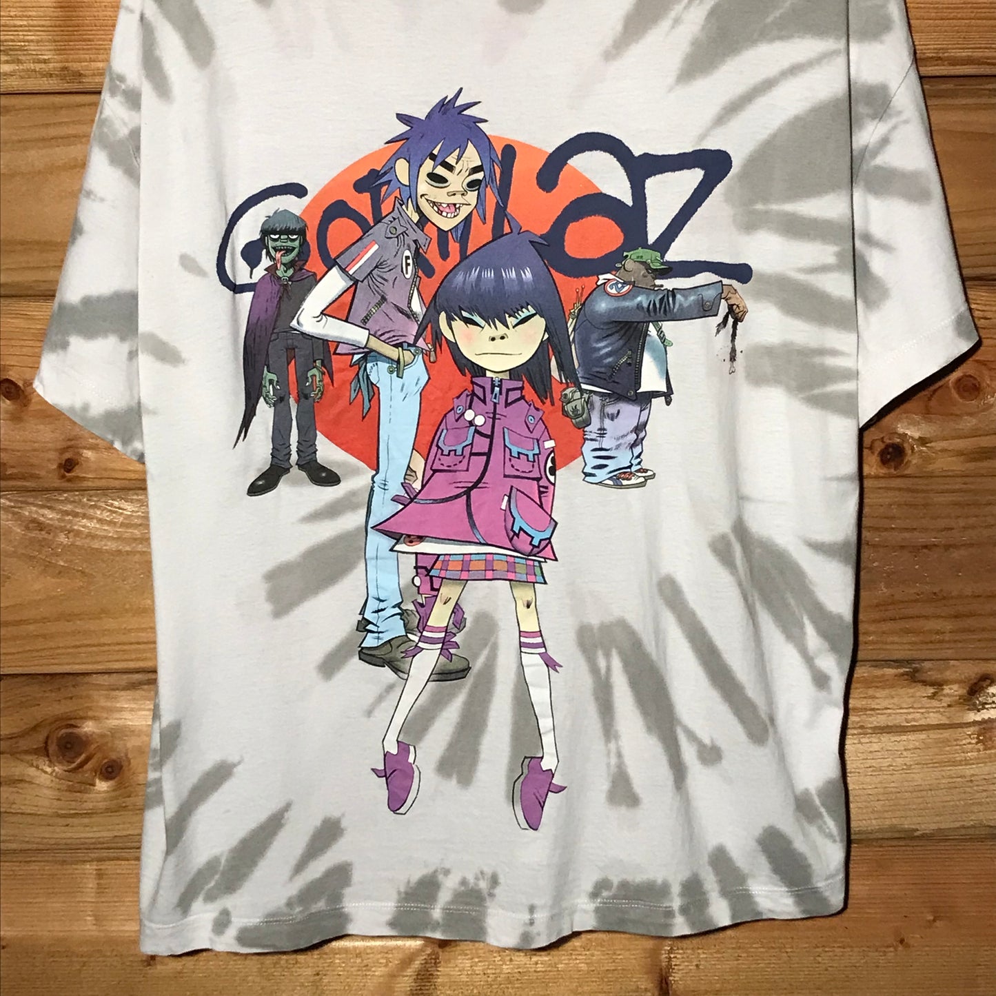 2021 Gorillaz Tye Dye Spiral t shirt