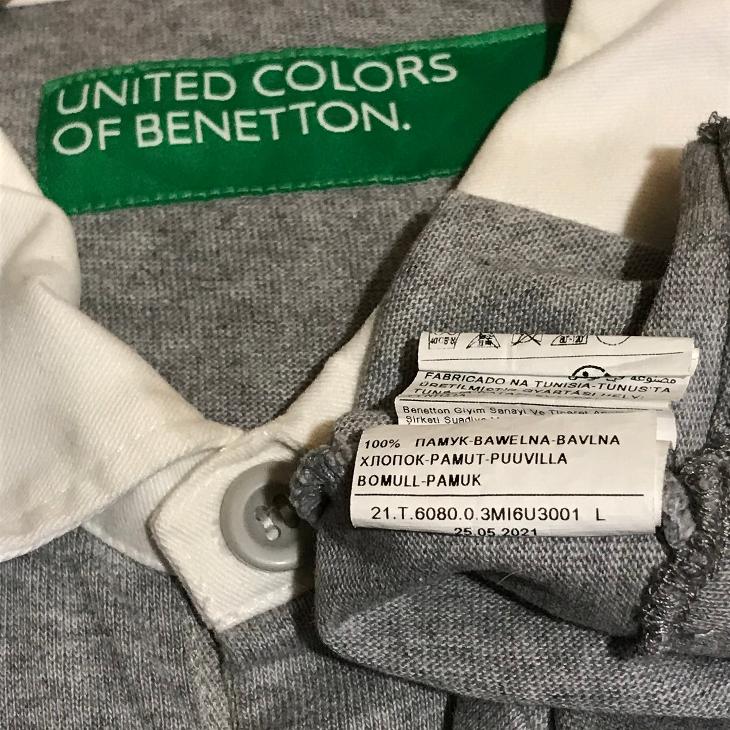 United Colors of Benetton Rugby long sleeve polo t shirt