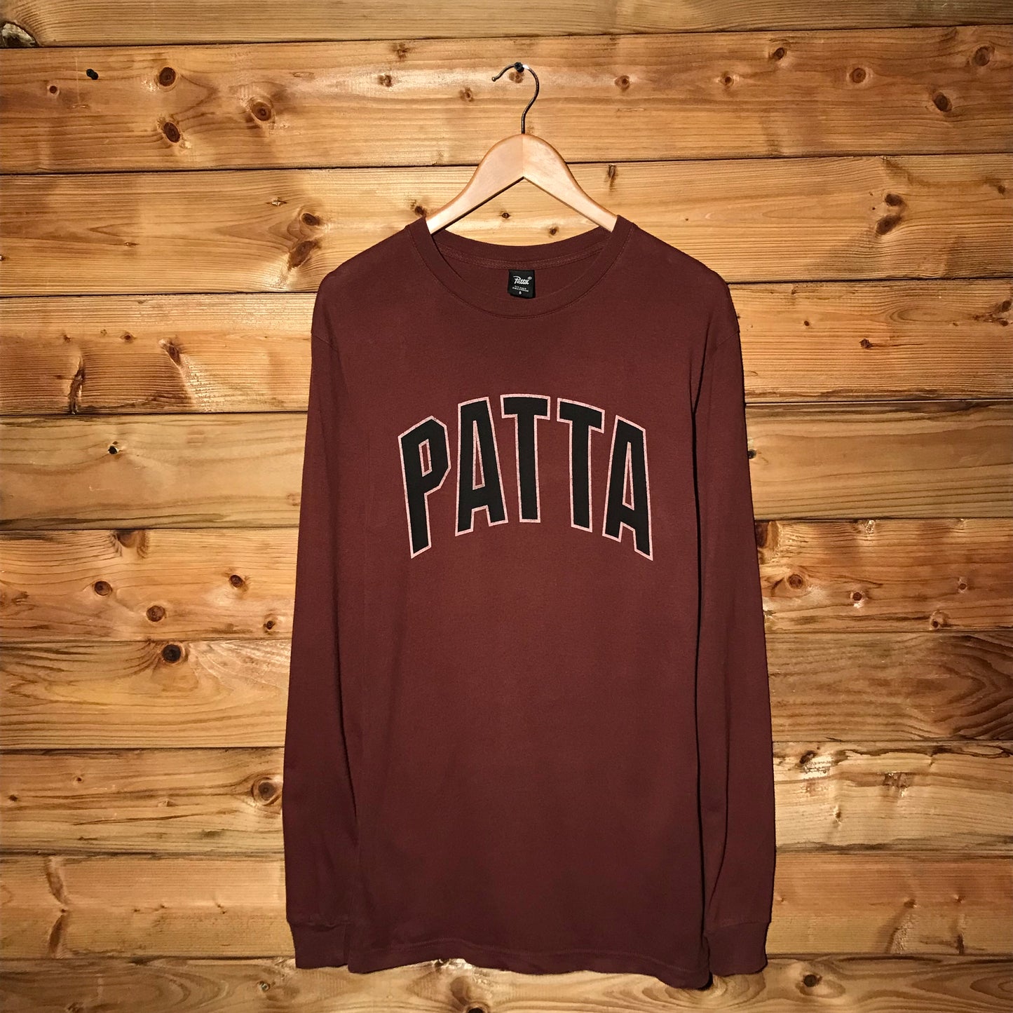 Patta Centre Arc Spellout long sleeve t shirt