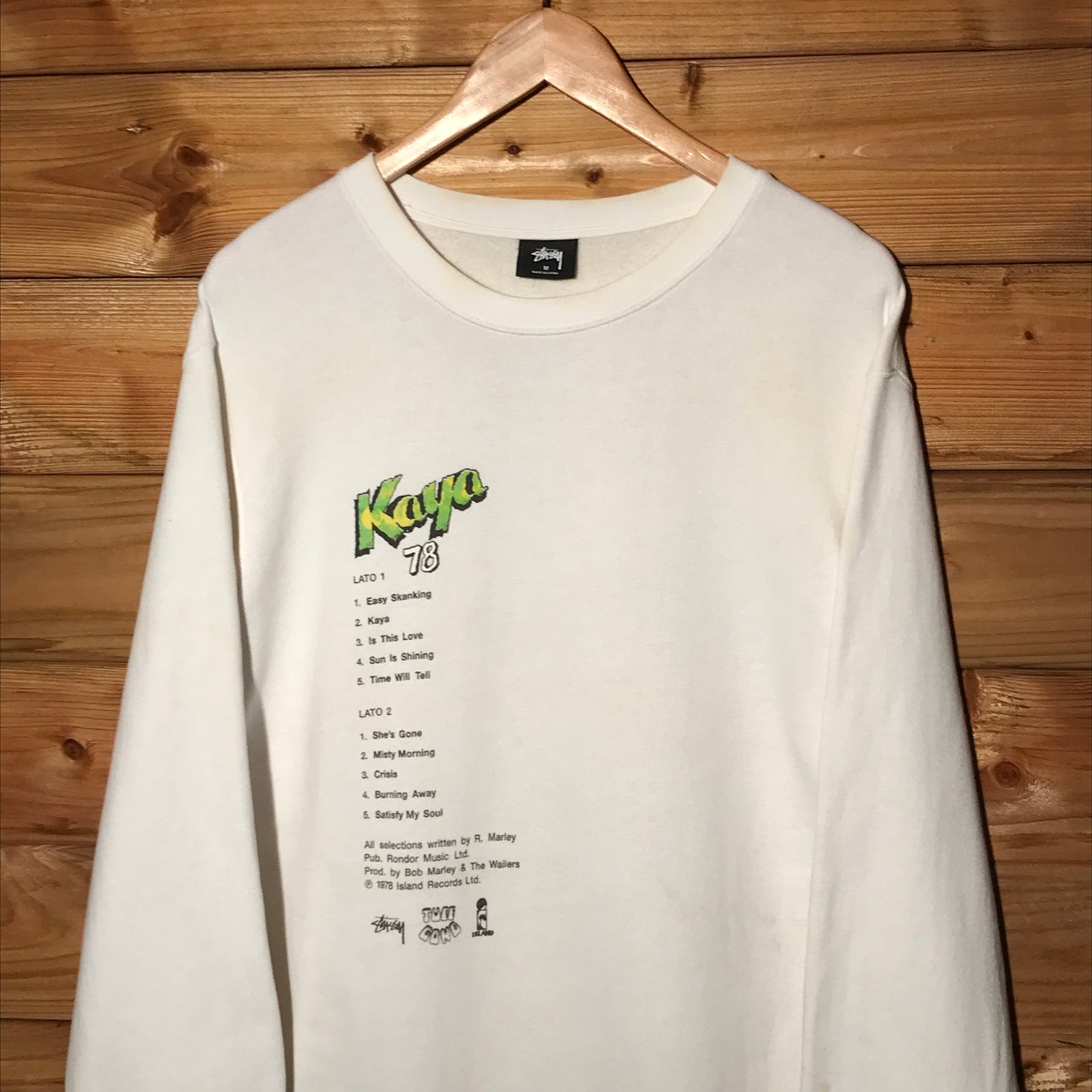 2018 Stüssy Bob Marley and The Wailers Kaya sweatshirt