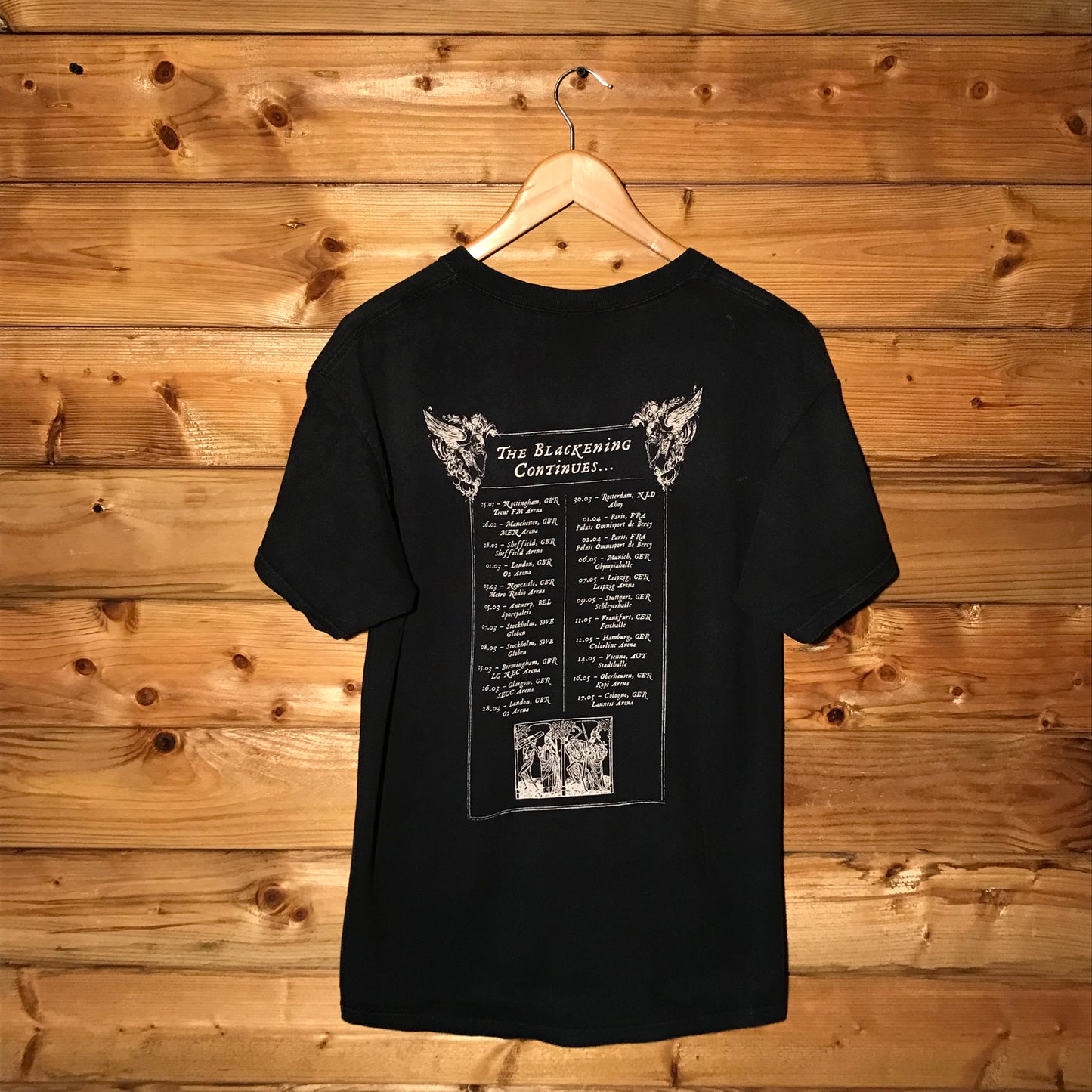 2009 Machine Head The Blackening Continues Europe Tour t shirt