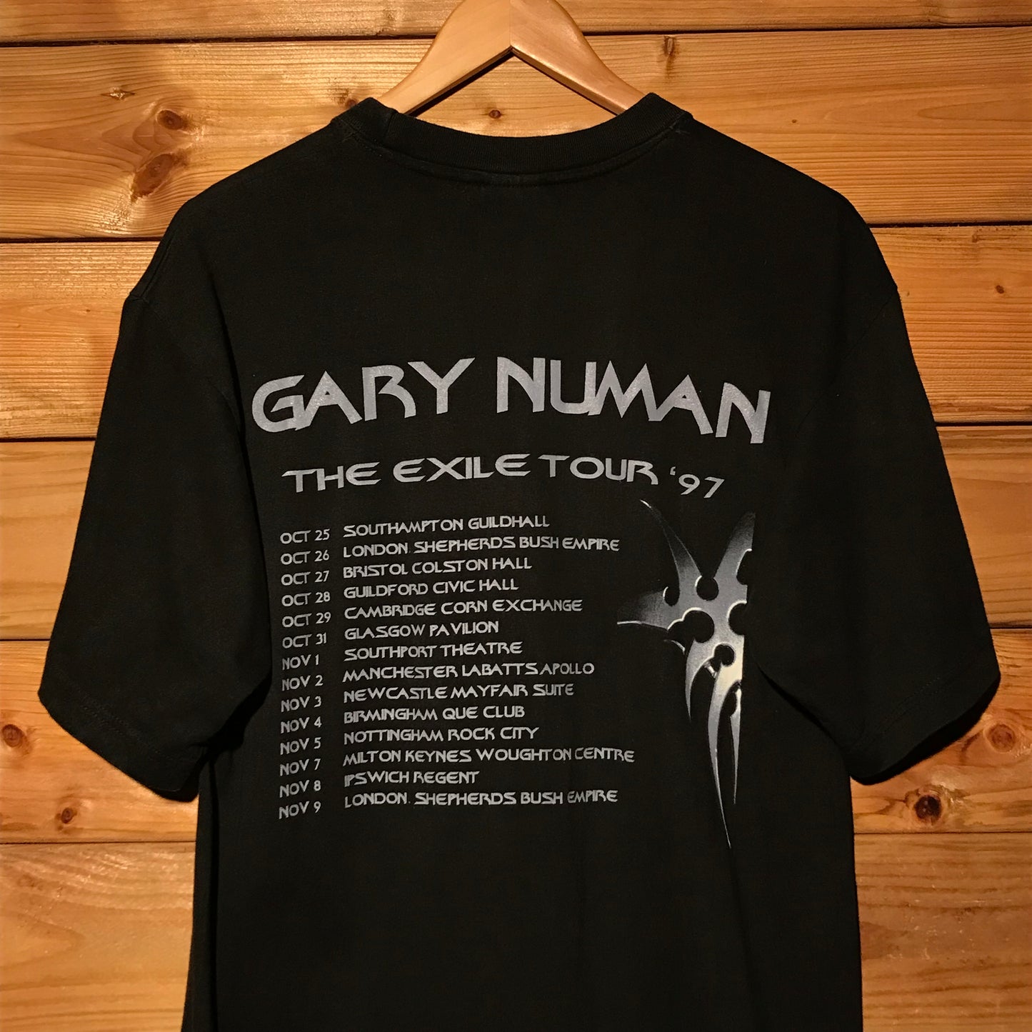 1997 Gary Numan The Exile UK Tour t shirt