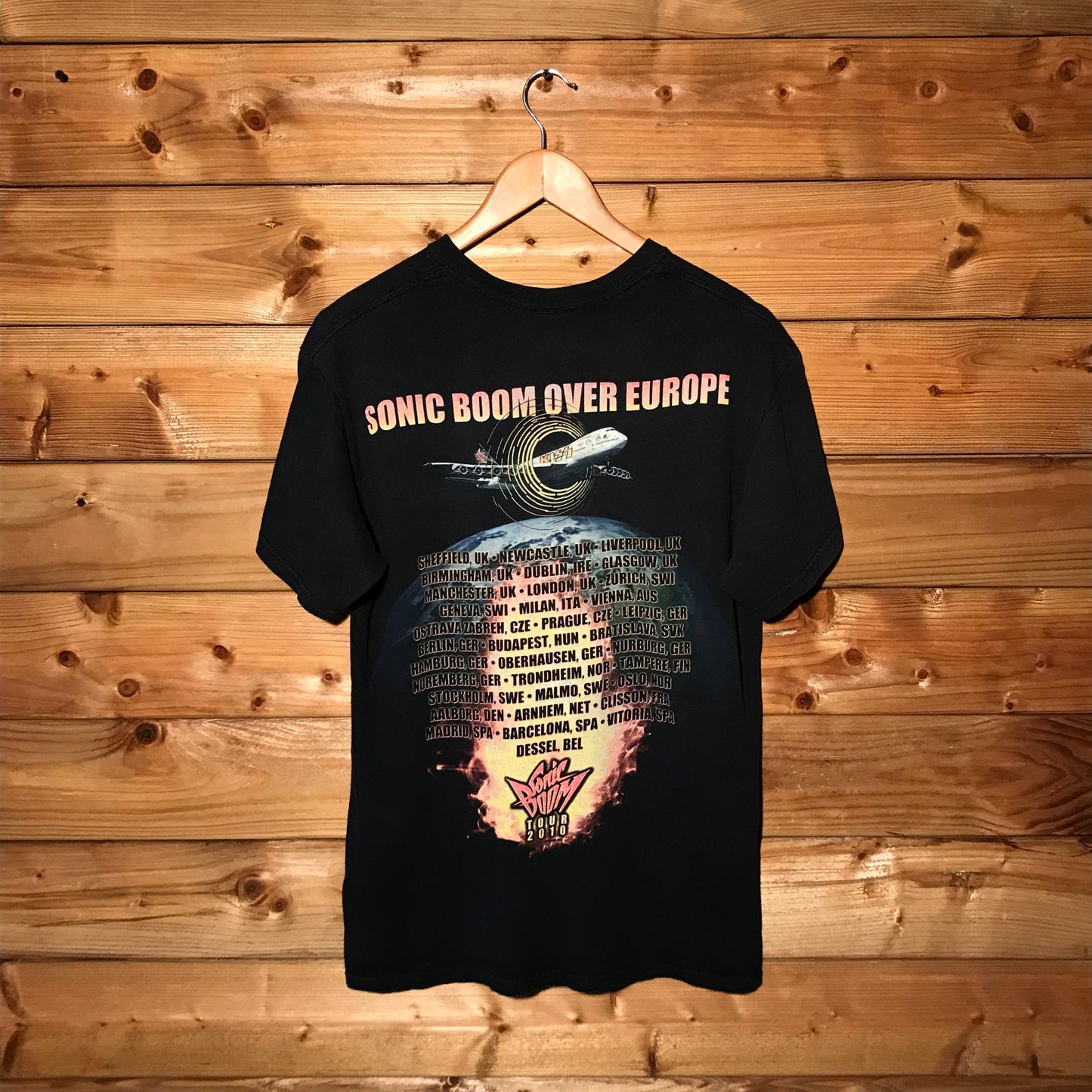 2010 Kiss Sonic Boom Over Europe Tour t shirt