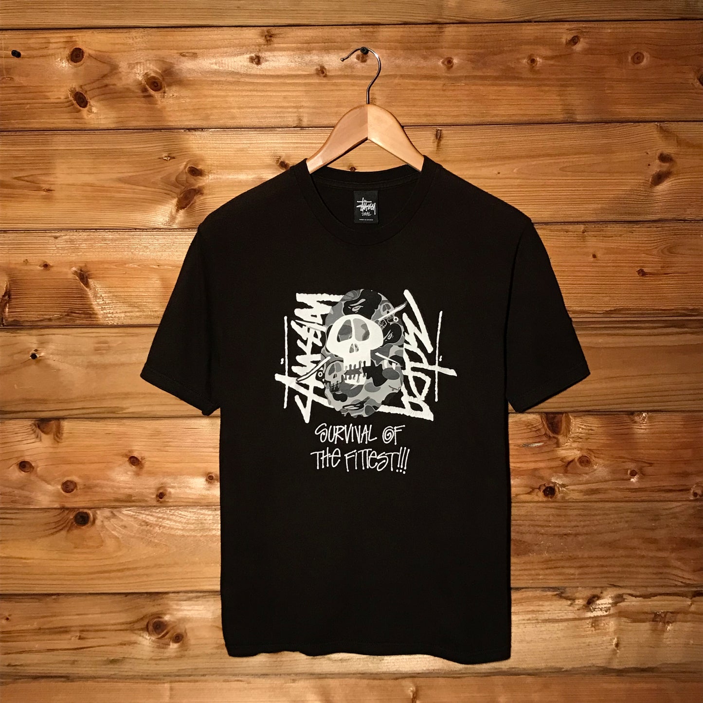 2010 Stüssy x Bape, A Bathing Ape Survival Of The Fittest t shirt