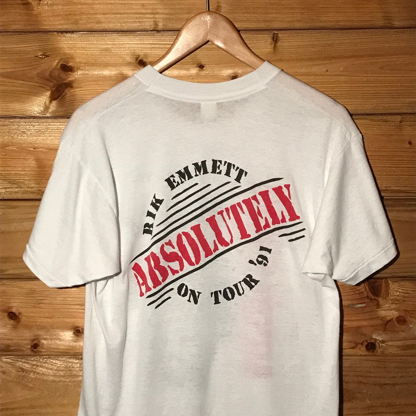 1991 Rik Emmett Absolutely USA Tour t shirt