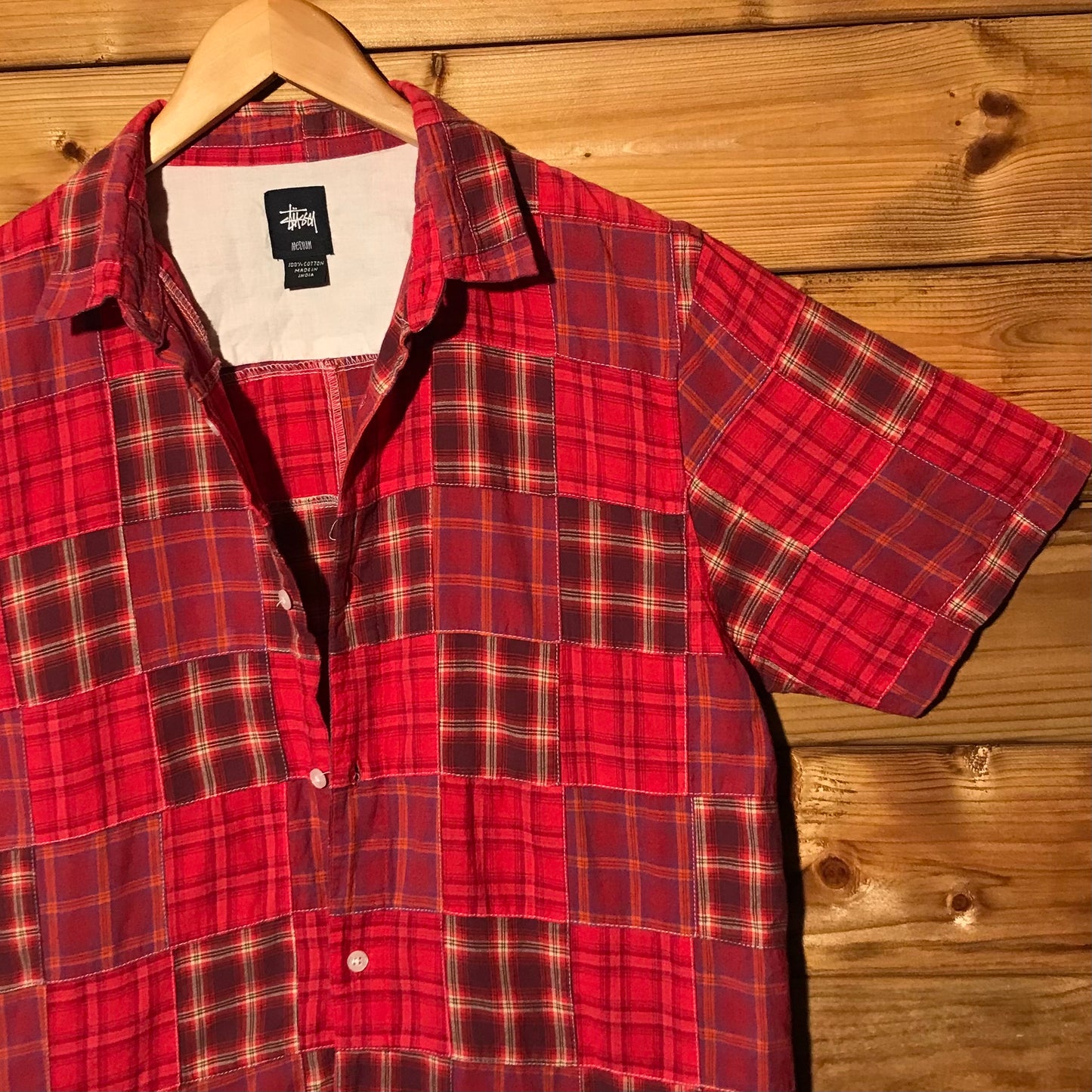 Stüssy Plaid Tartan Squared short sleeve button up shirt