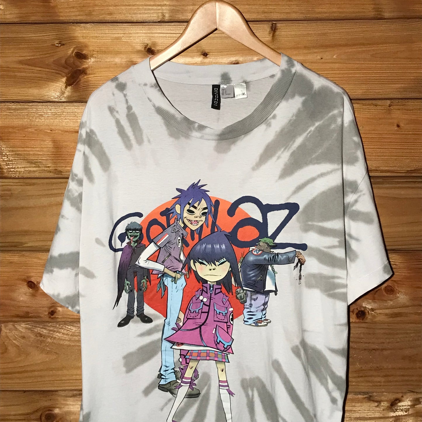 2021 Gorillaz Tye Dye Spiral t shirt