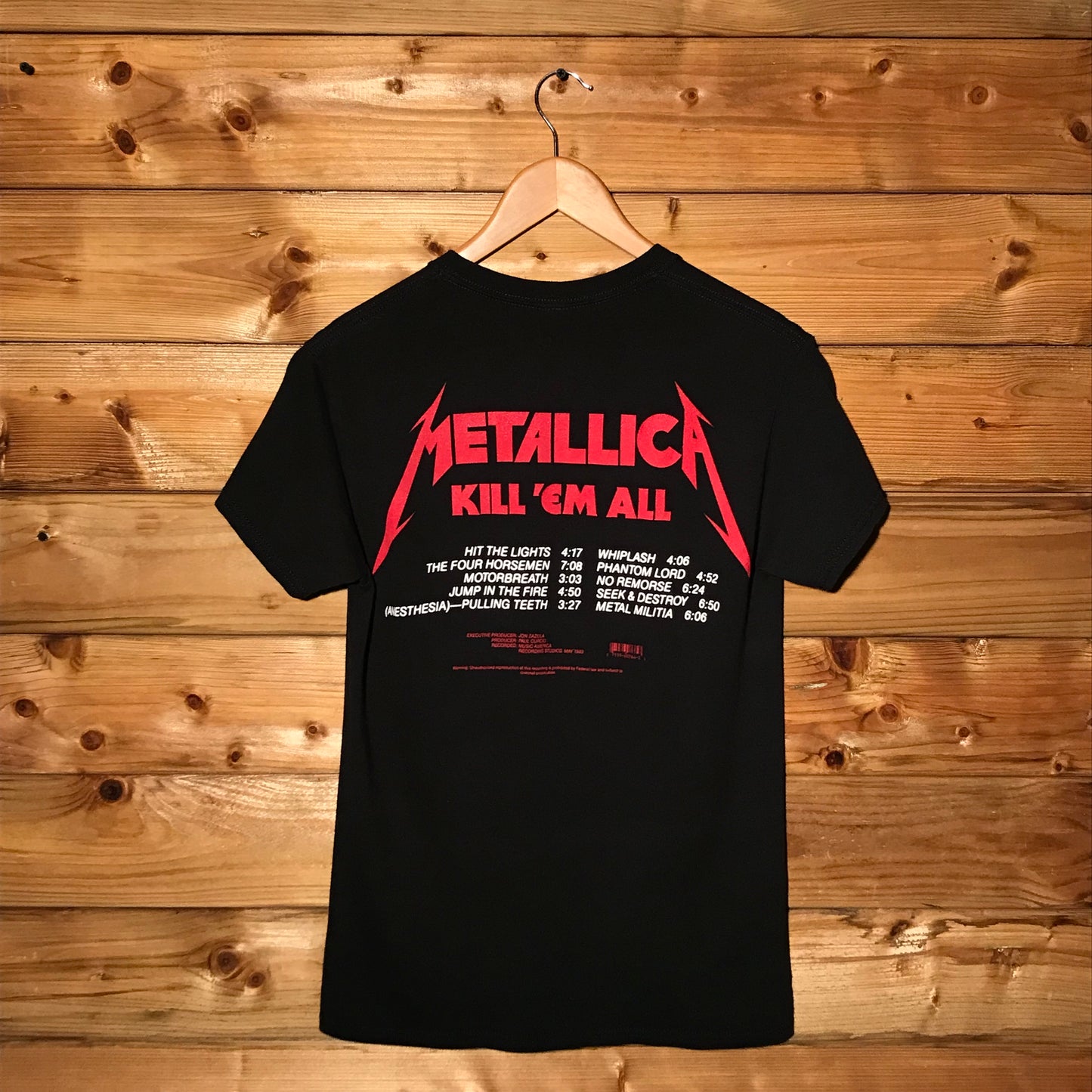 2017 Metallica Kill 'Em All Album t shirt