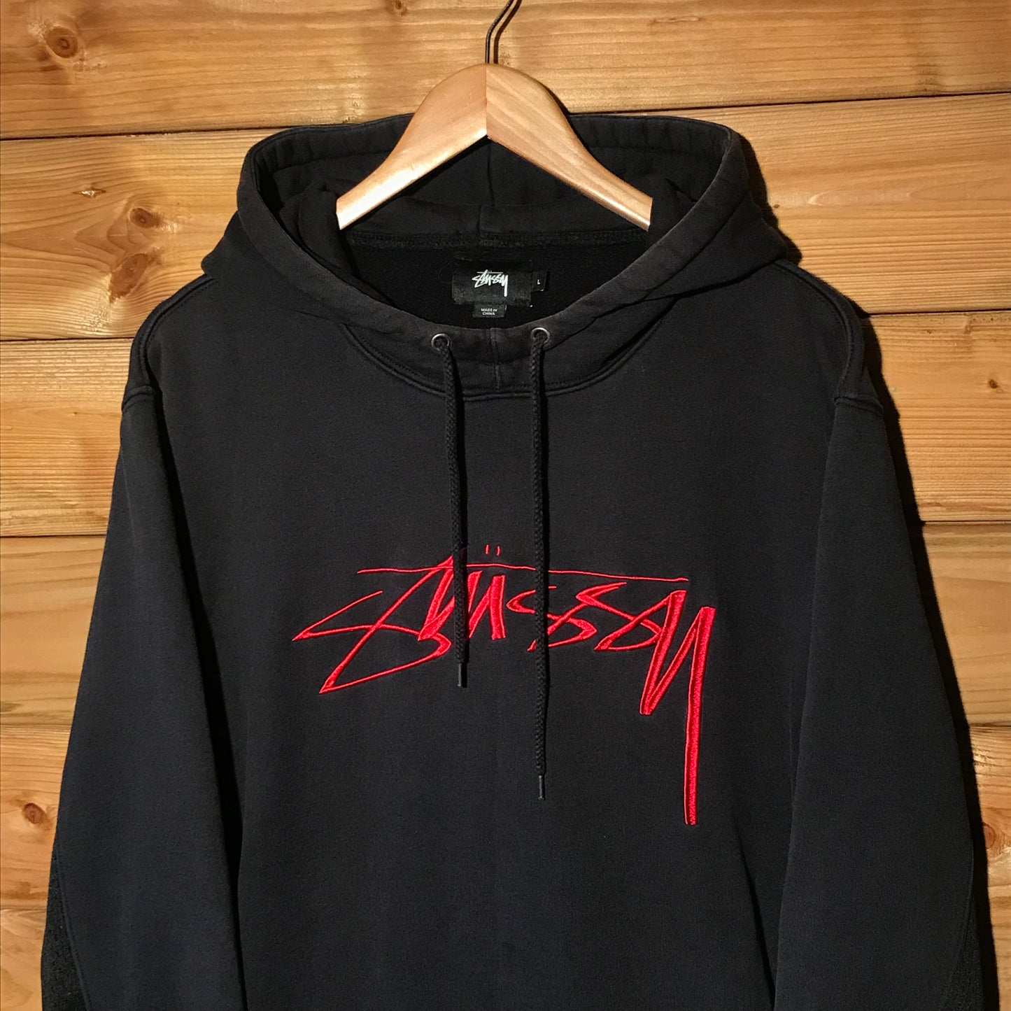 Stüssy Mesh Hybrid Thin Script hoodie