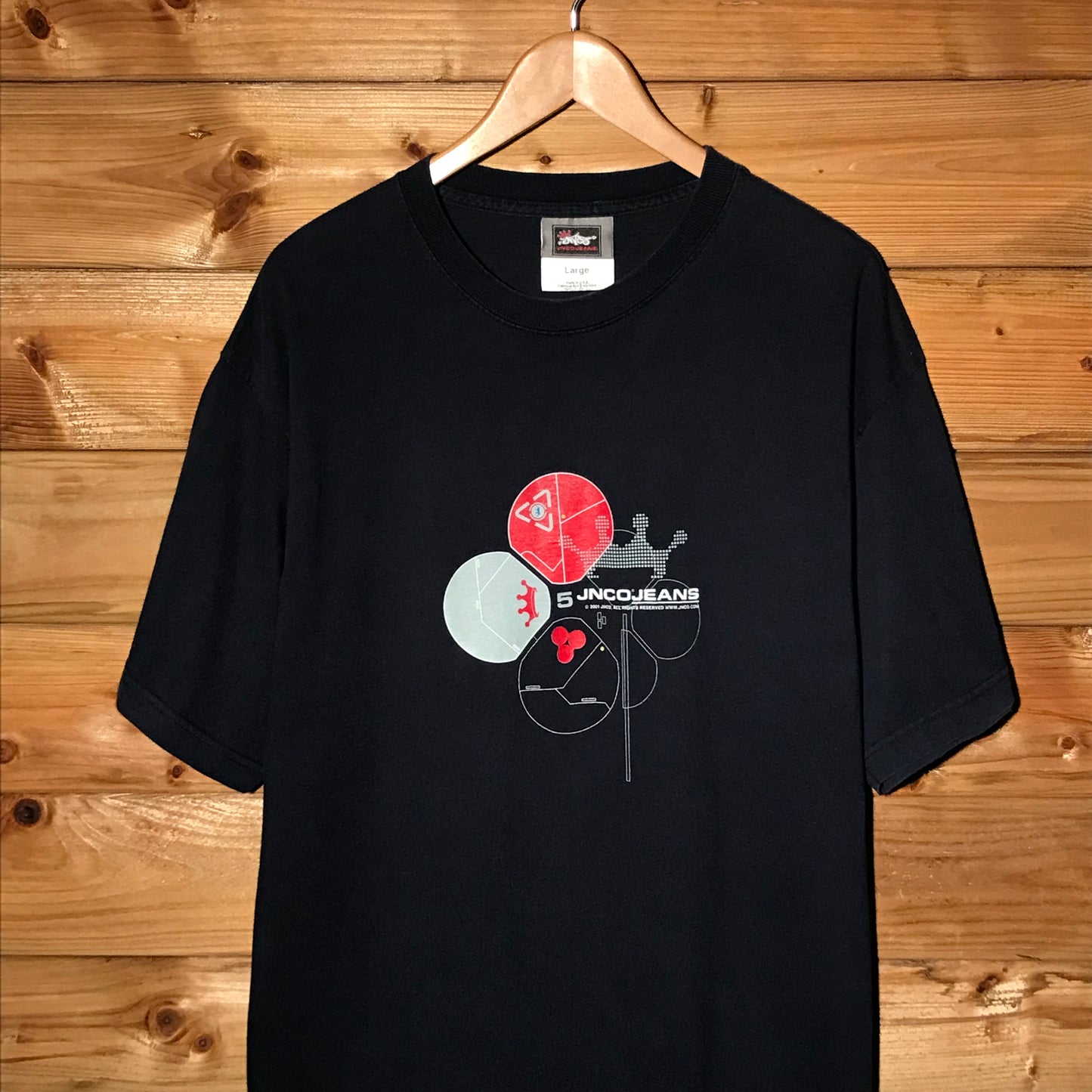 2001 JNCO Website Centre Spellout t shirt