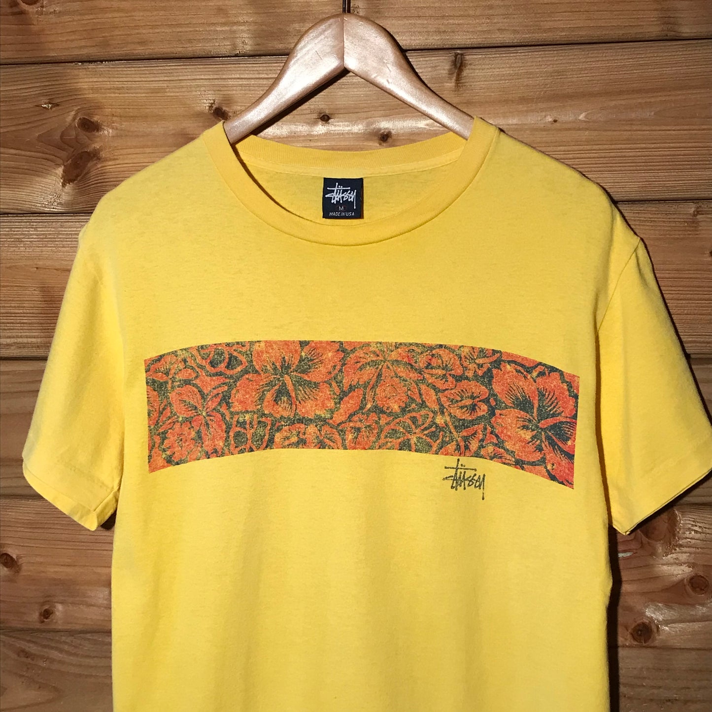 90s Stüssy Floral Design t shirt