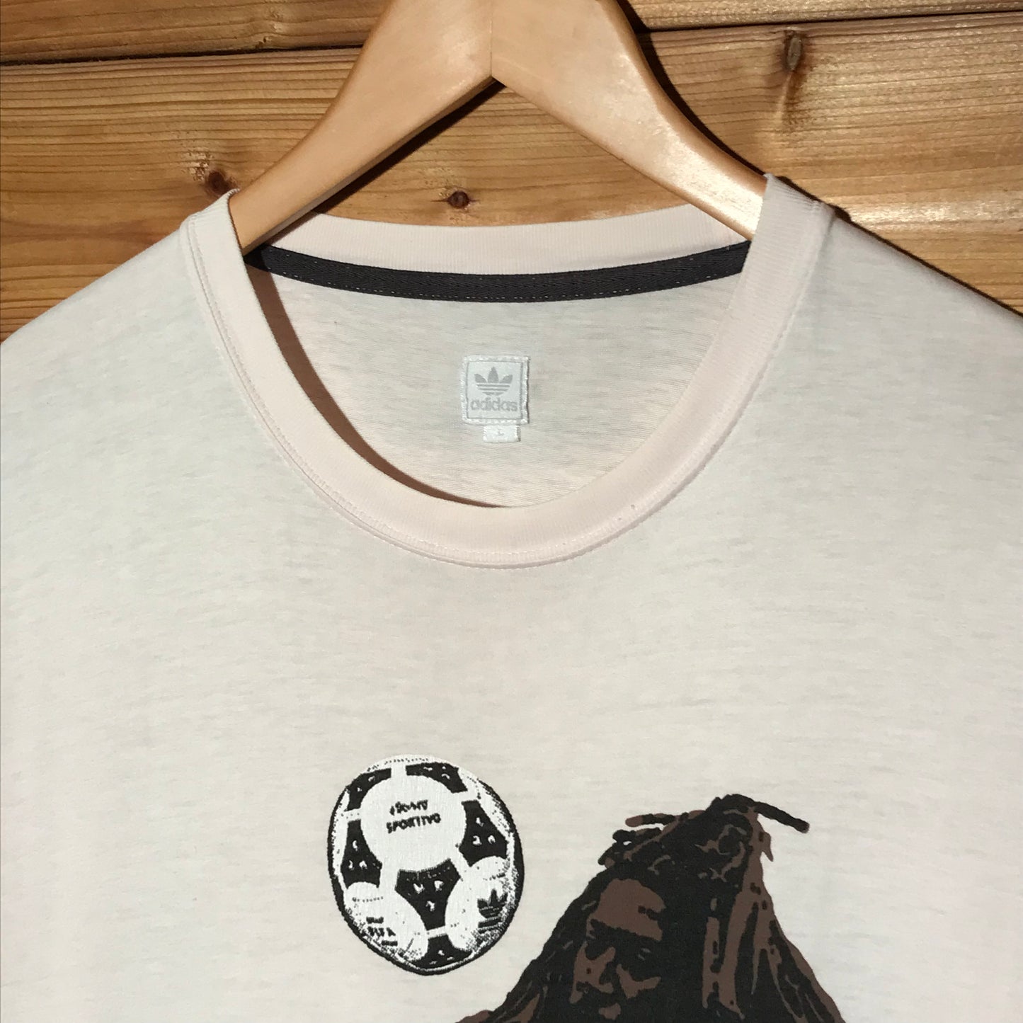 2007 Adidas Bob Marley Football Trefoil t shirt