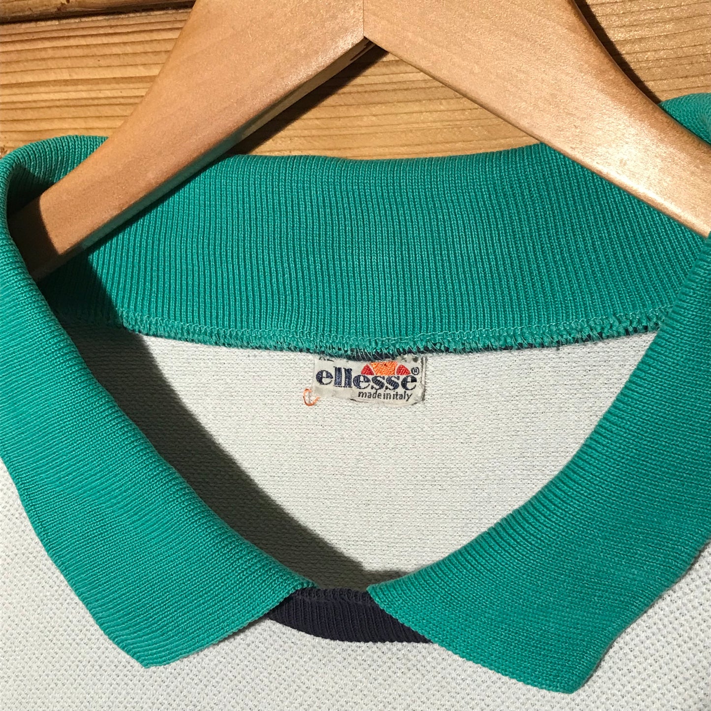 80s Ellesse Tennis Number One collared sweatshirt