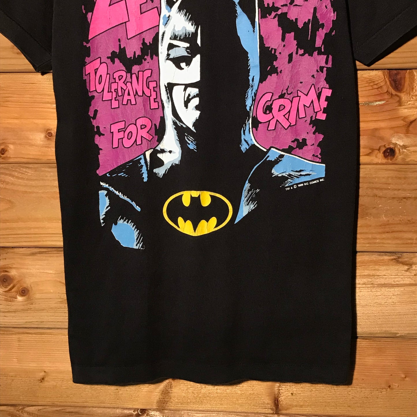 1989 Batman Zero Tolerance For Crime t shirt