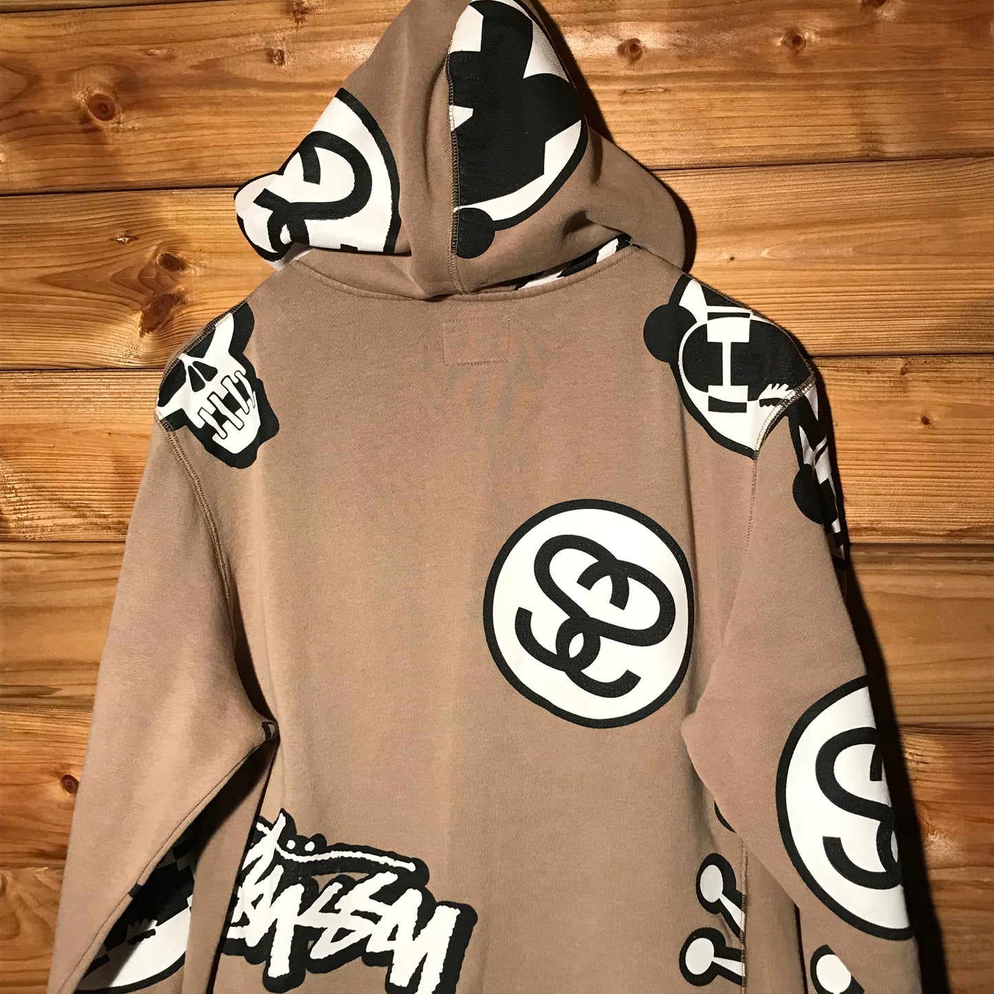 Stüssy Motifs AOP zip up hoodie