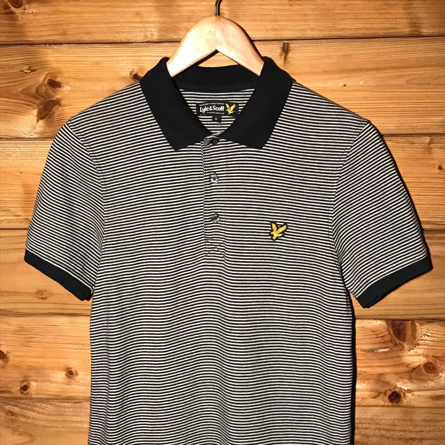 Lyle and Scott Striped polo t shirt