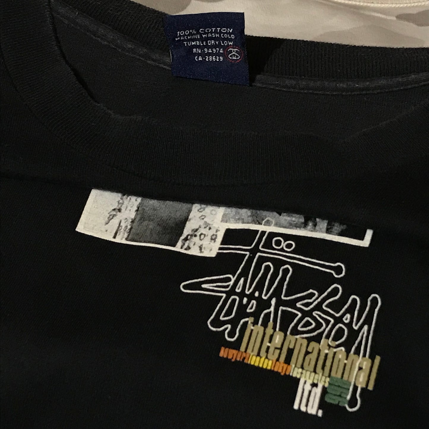 1998 Stüssy International Stock Poster Photo Collage t shirt