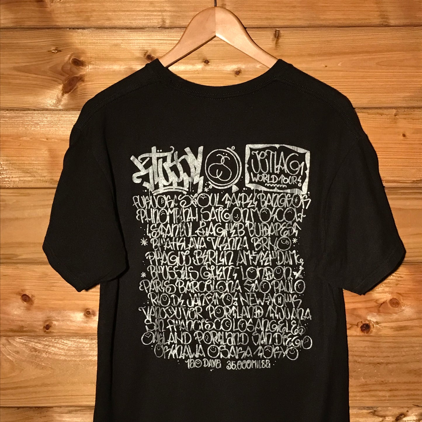 2012 Stüssy x Jetlag Urban Art World Tour t shirt