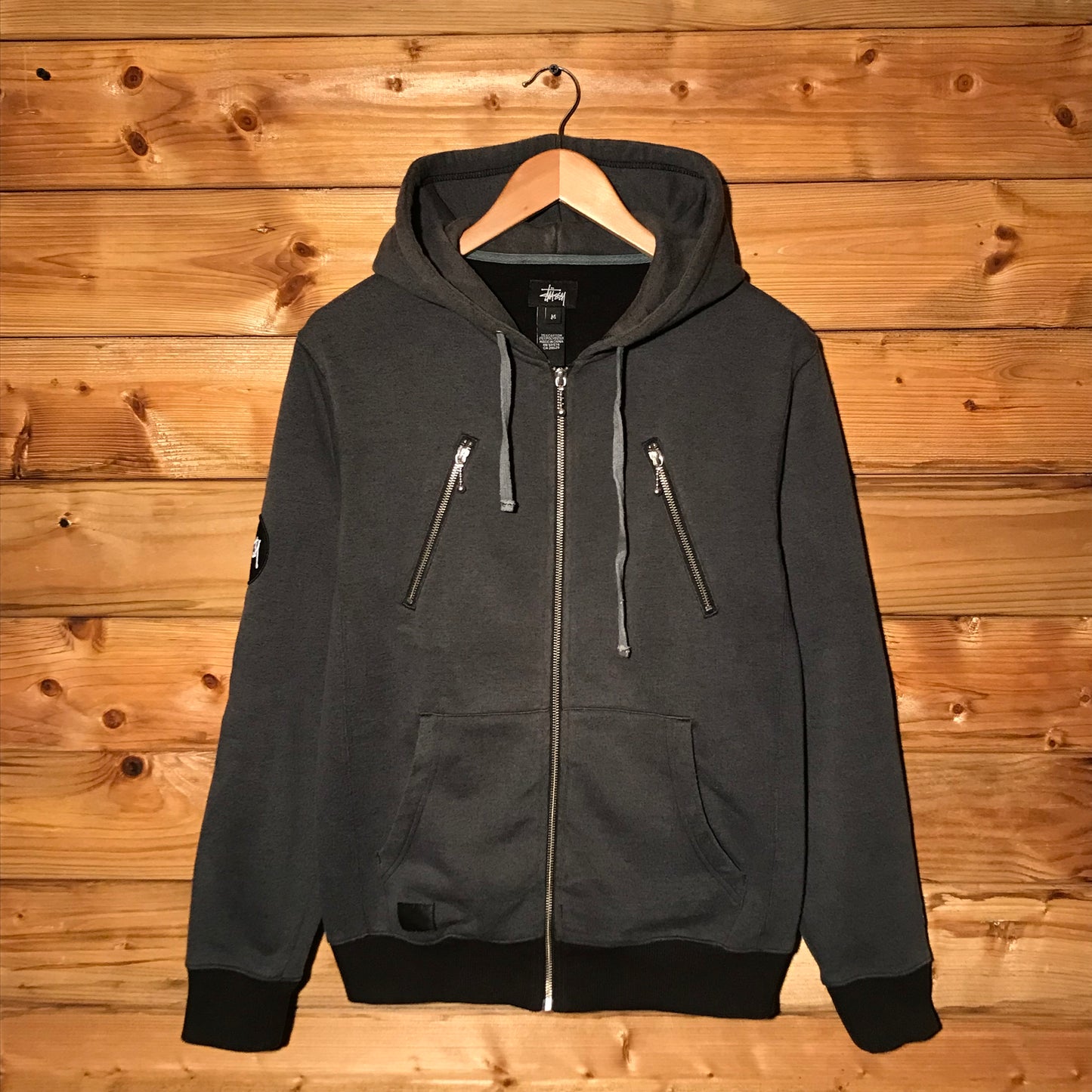 Stüssy x Kostas Seremetis KΣ Multi Pocket zip up hoodie