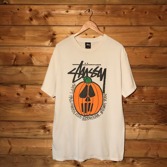 2008 Stüssy Happy Halloween Pumpkin t shirt