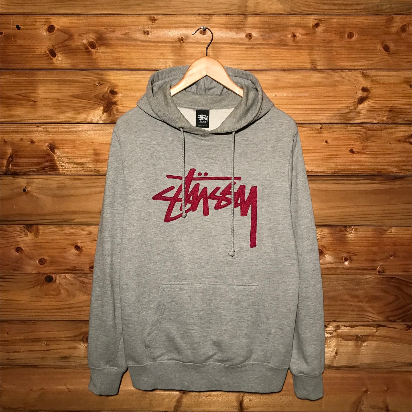 Stüssy Centre Script Patch Spellout hoodie