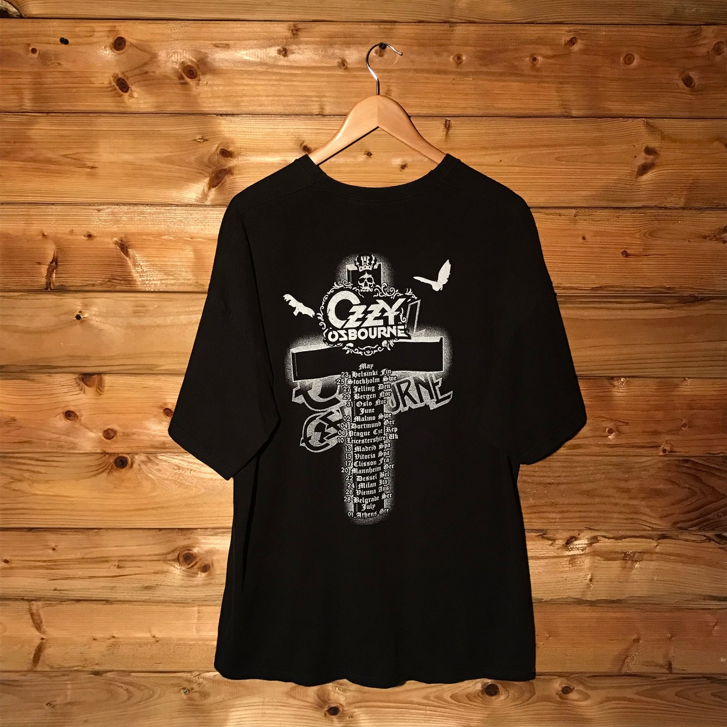 2012 Ozzy Osbourne Ozzy & Friends Europe Tour t shirt