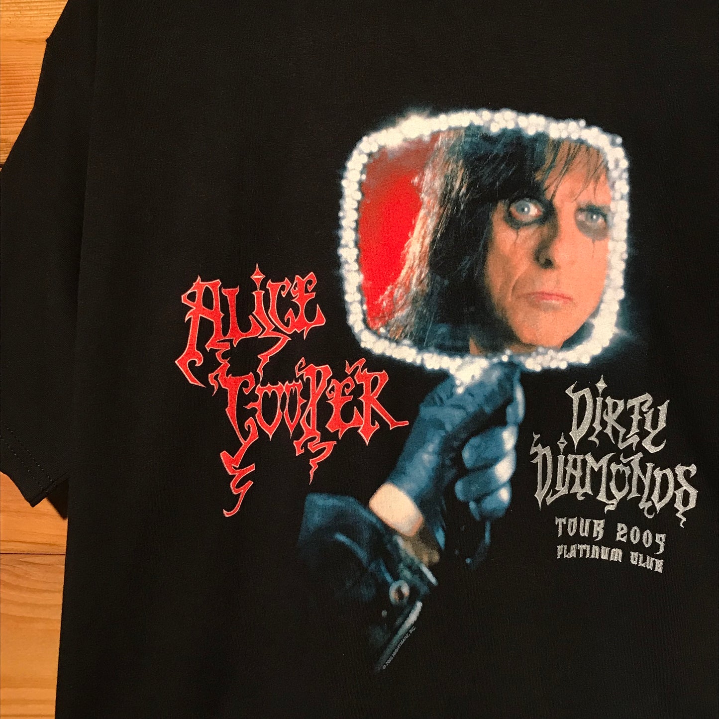 2005 Alice Cooper Dirty Diamonds World Tour Platinum Club t shirt