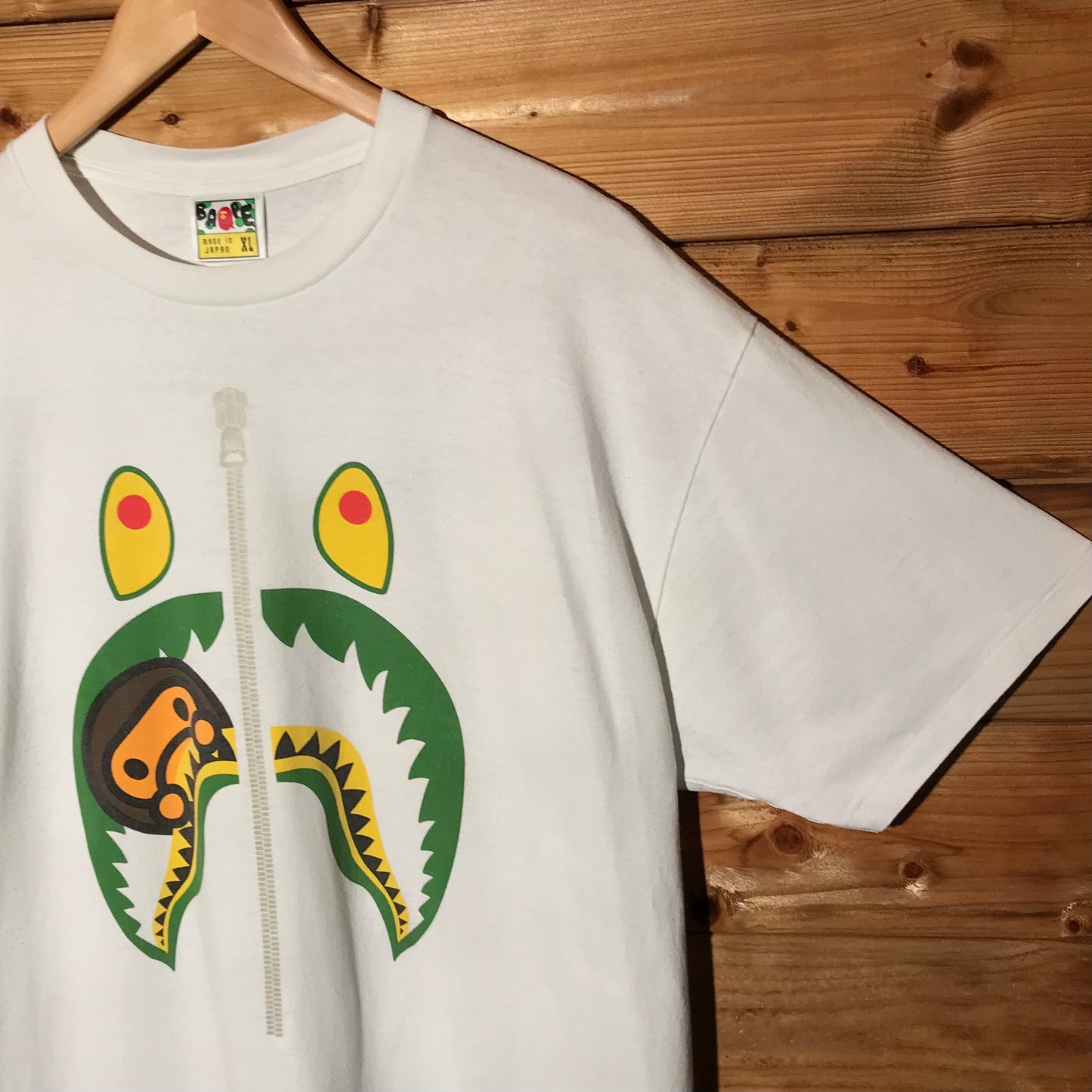 2008 Bape, A Bathing Ape Milo and Shark Face t shirt