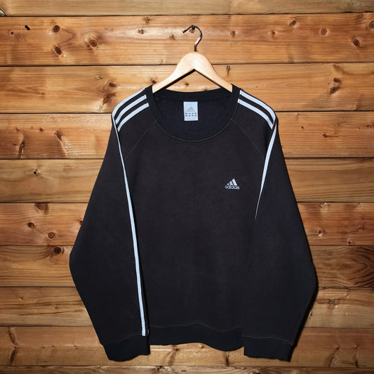 Adidas essentials striped sweatshirt