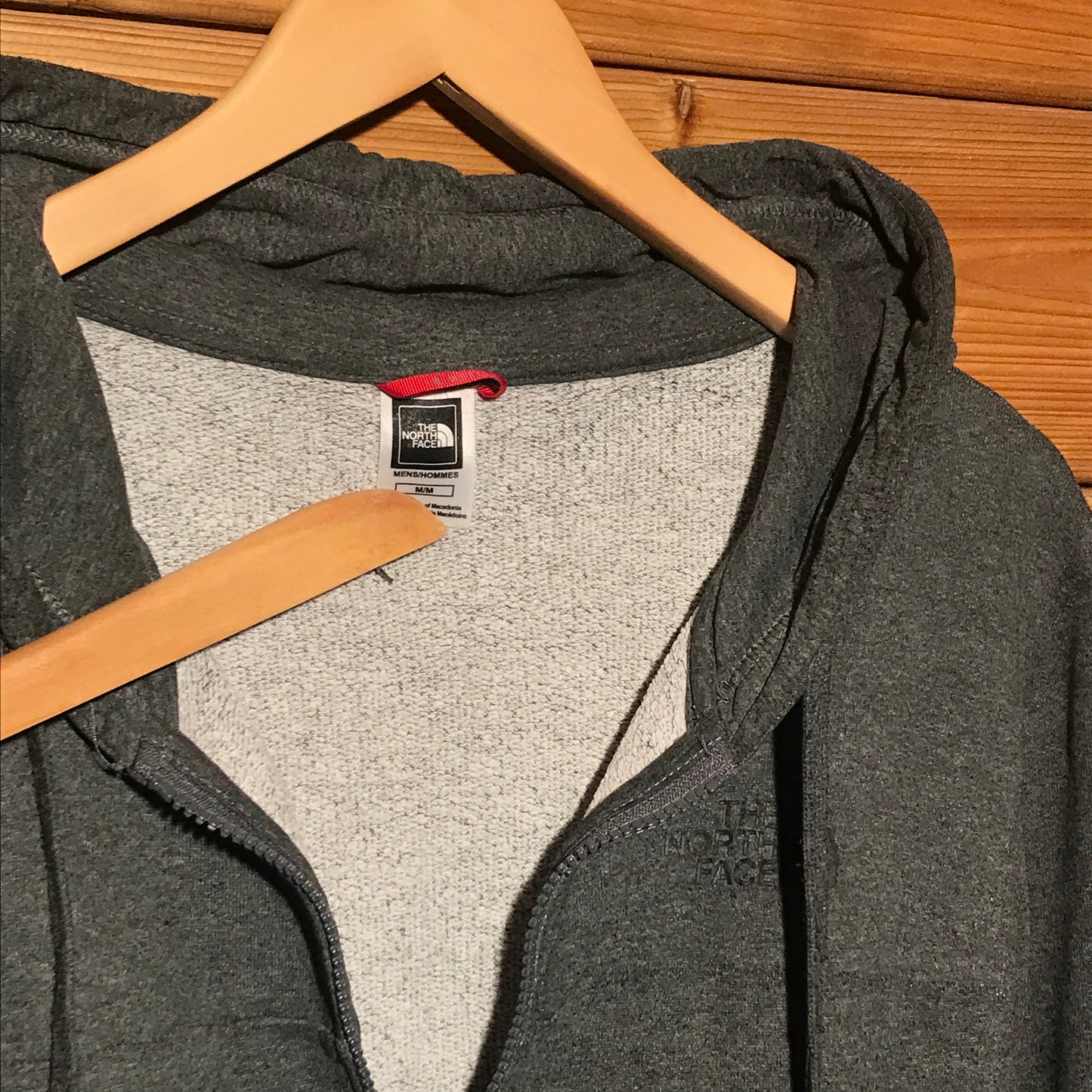 The North Face tonal zip up hoodie