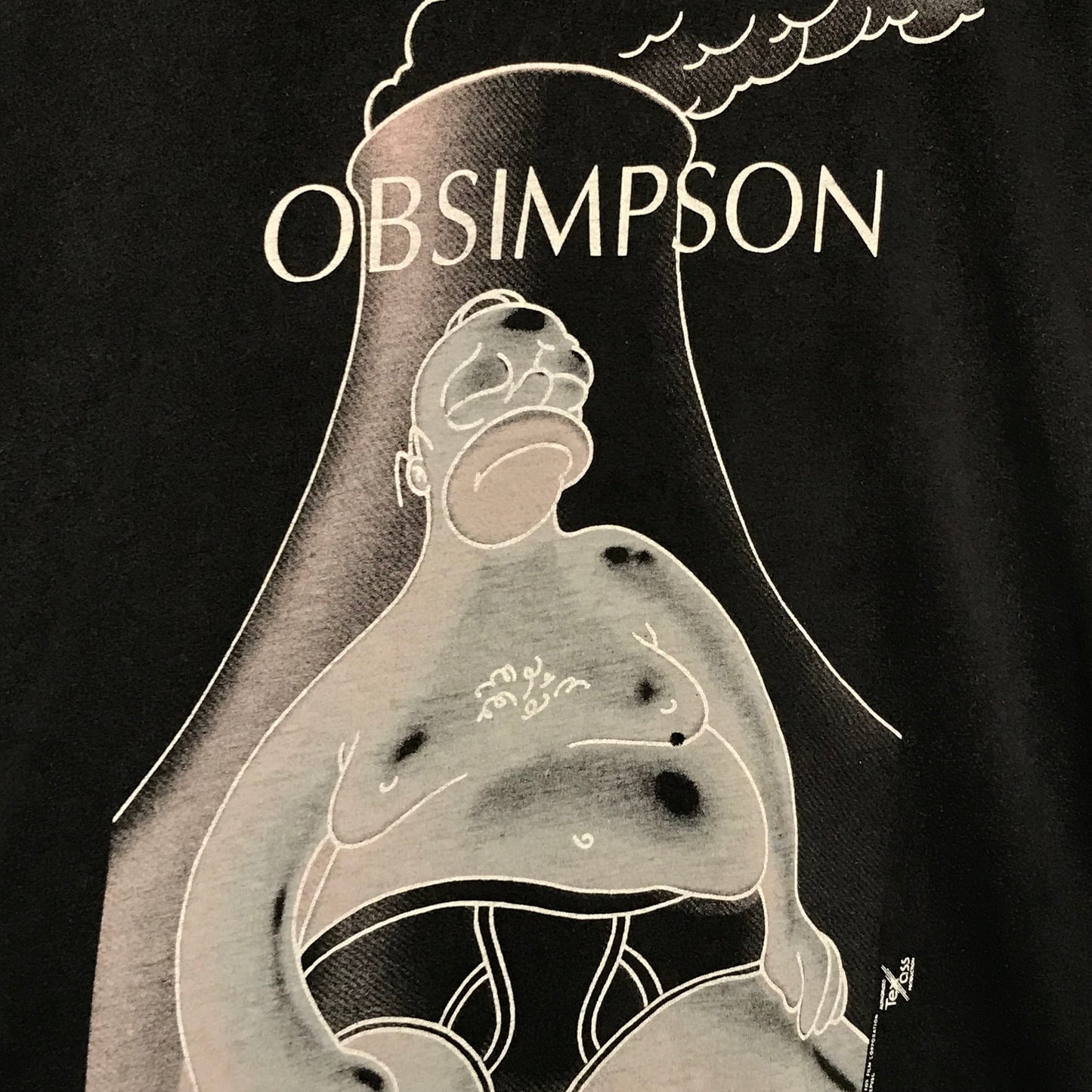 1998 The Simpsons Obsimpson CK Parody t shirt