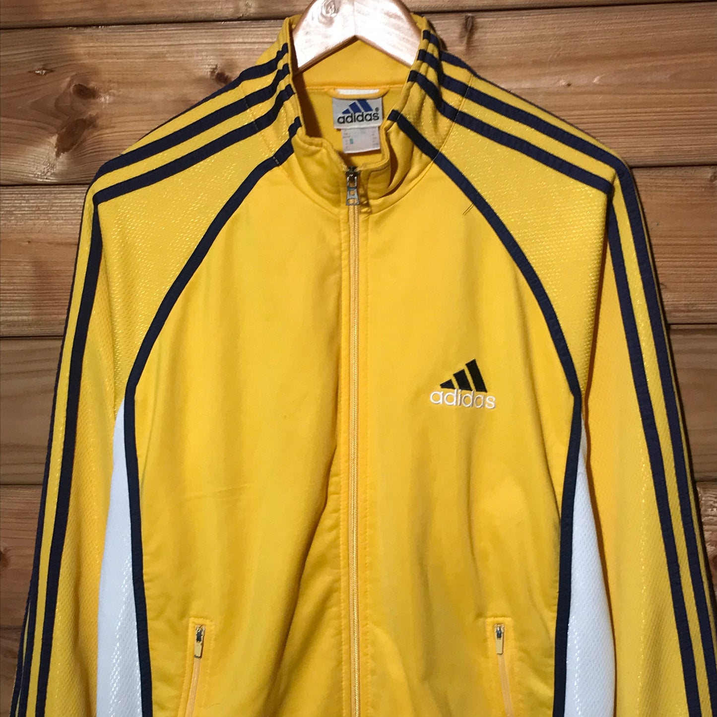 90s Adidas Striped Mesh track jacket