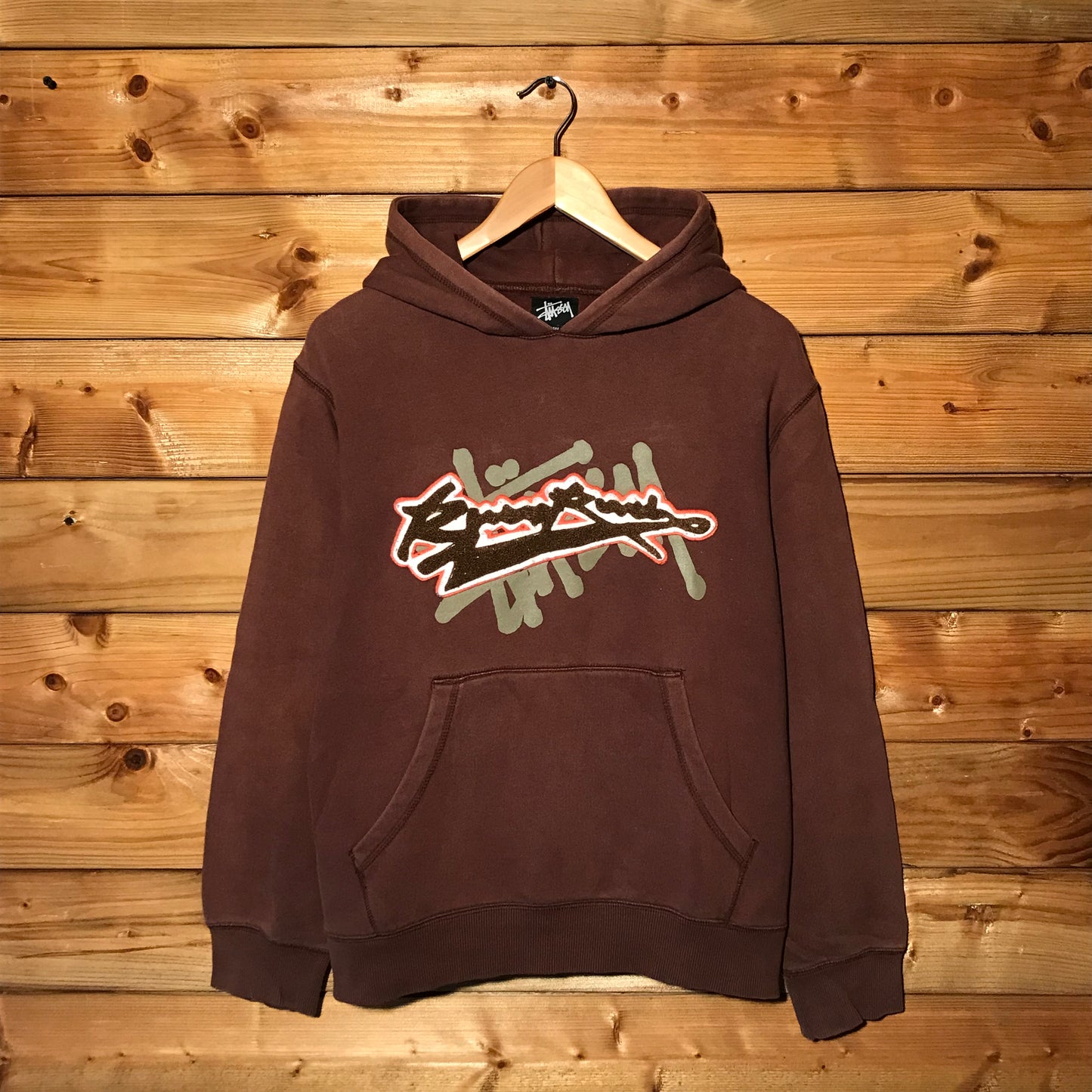 90s Stüssy x Customade Script Spellout hoodie